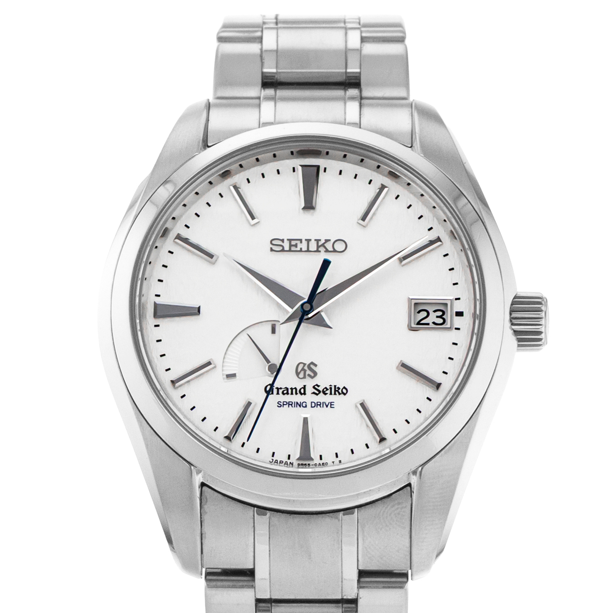Grand Seiko Spring Drive SBGA011 41mm White Snowflake Titanium Mens Watch 2015 thumbnail 1
