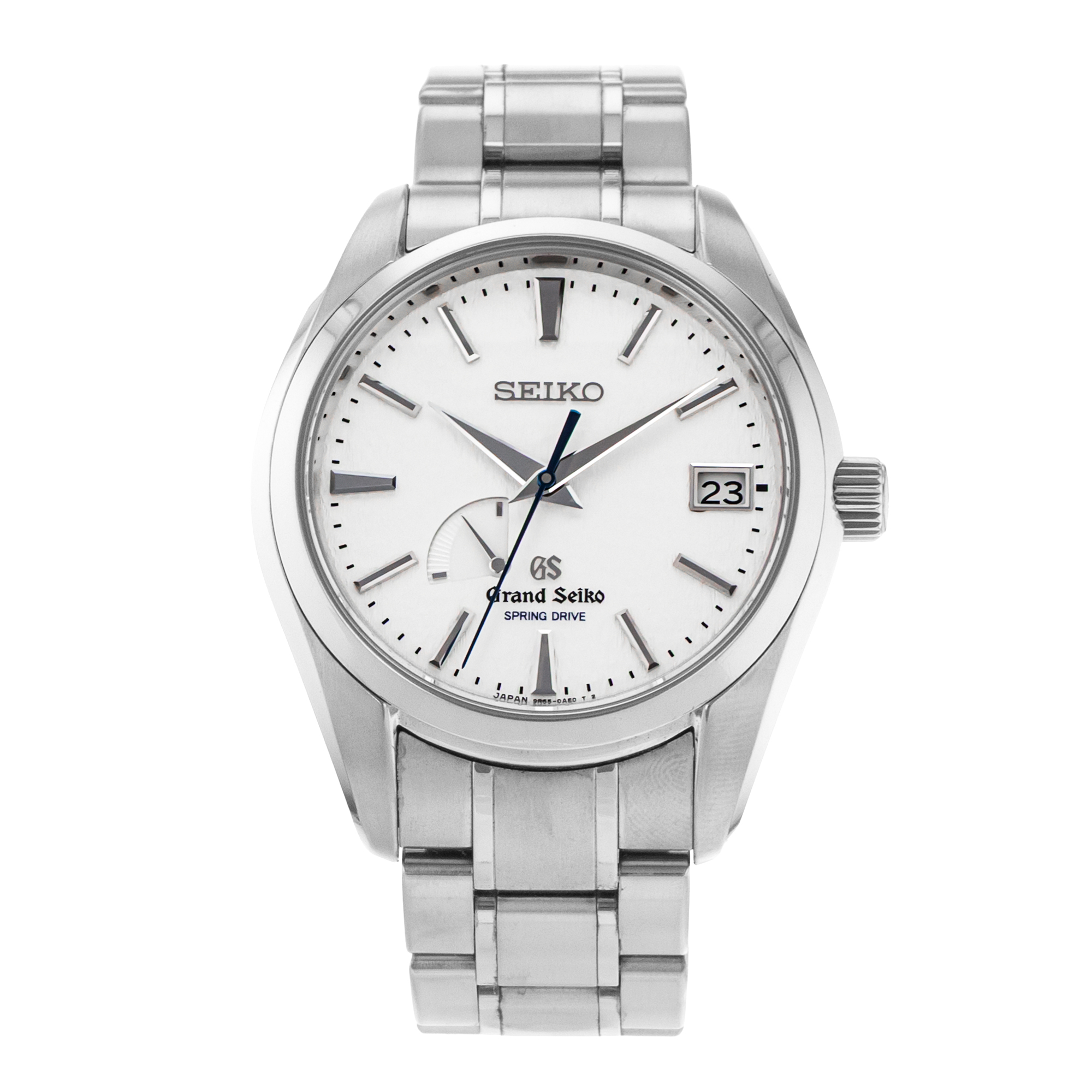 Grand Seiko Spring Drive SBGA011 41mm White Snowflake Titanium Mens Watch 2015 thumbnail 2