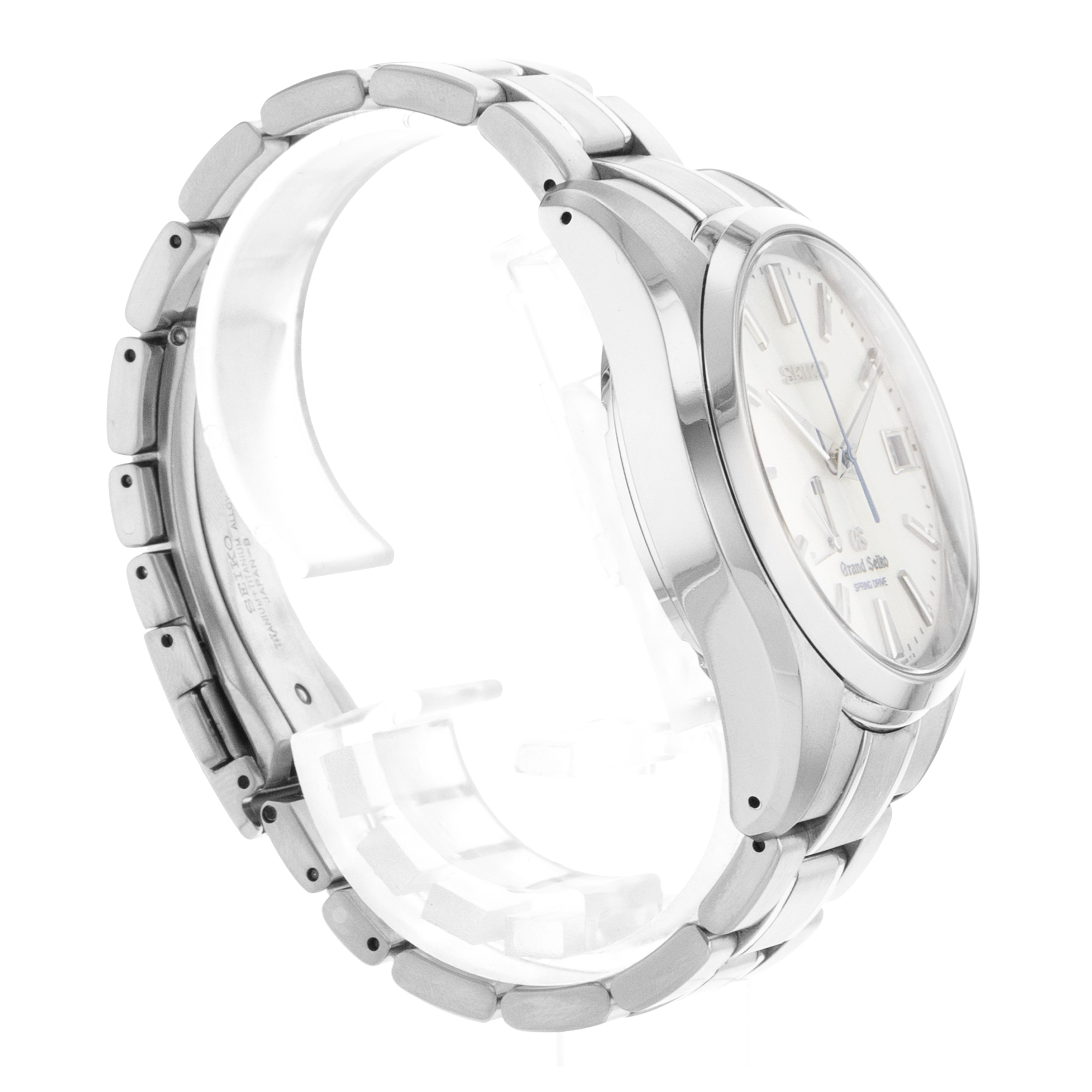 Grand Seiko Spring Drive SBGA011 41mm White Snowflake Titanium Mens Watch 2015 thumbnail 6