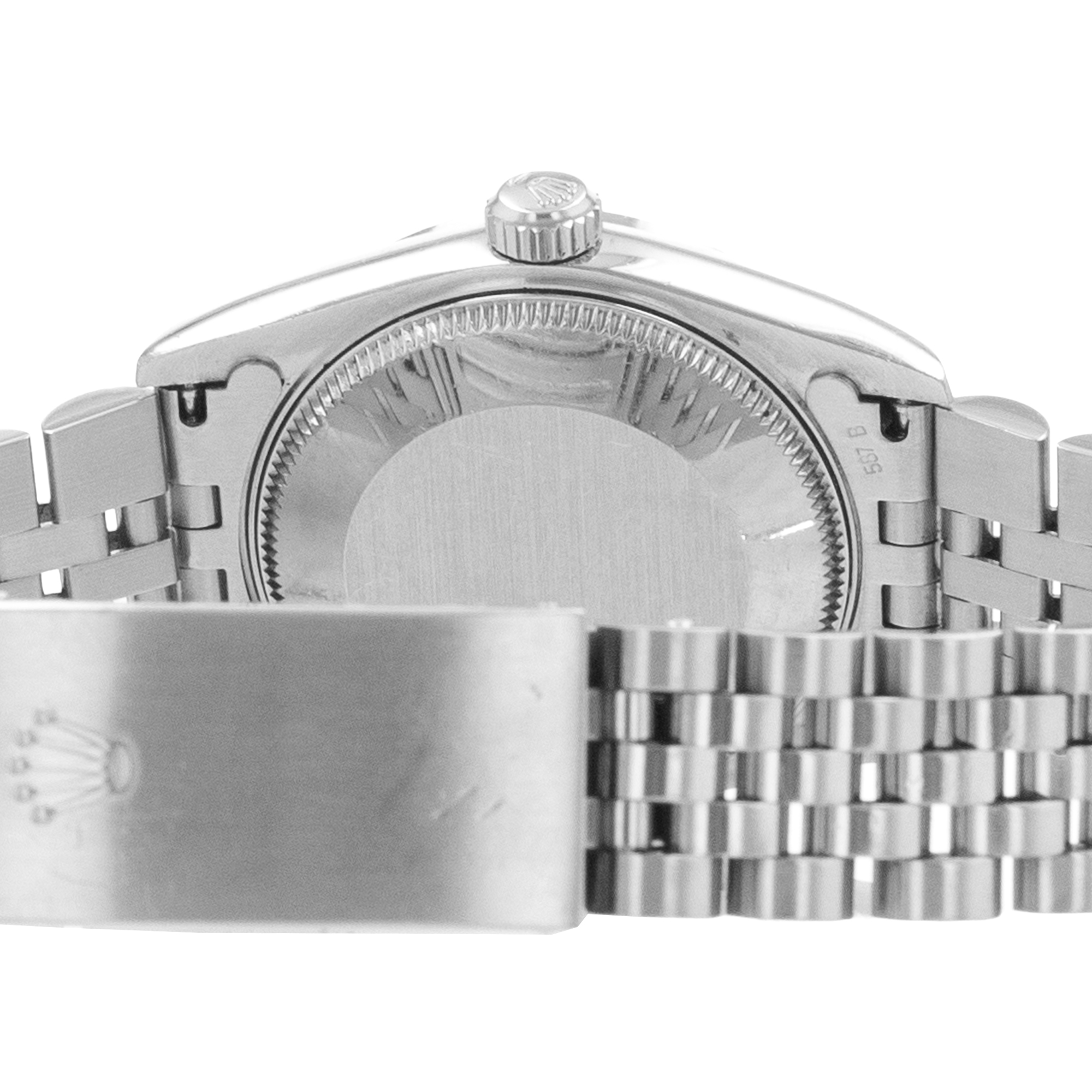 Rolex Datejust 31 68274 Factory Blue Diamond Dial Steel Jubilee Ladies Watch thumbnail 10