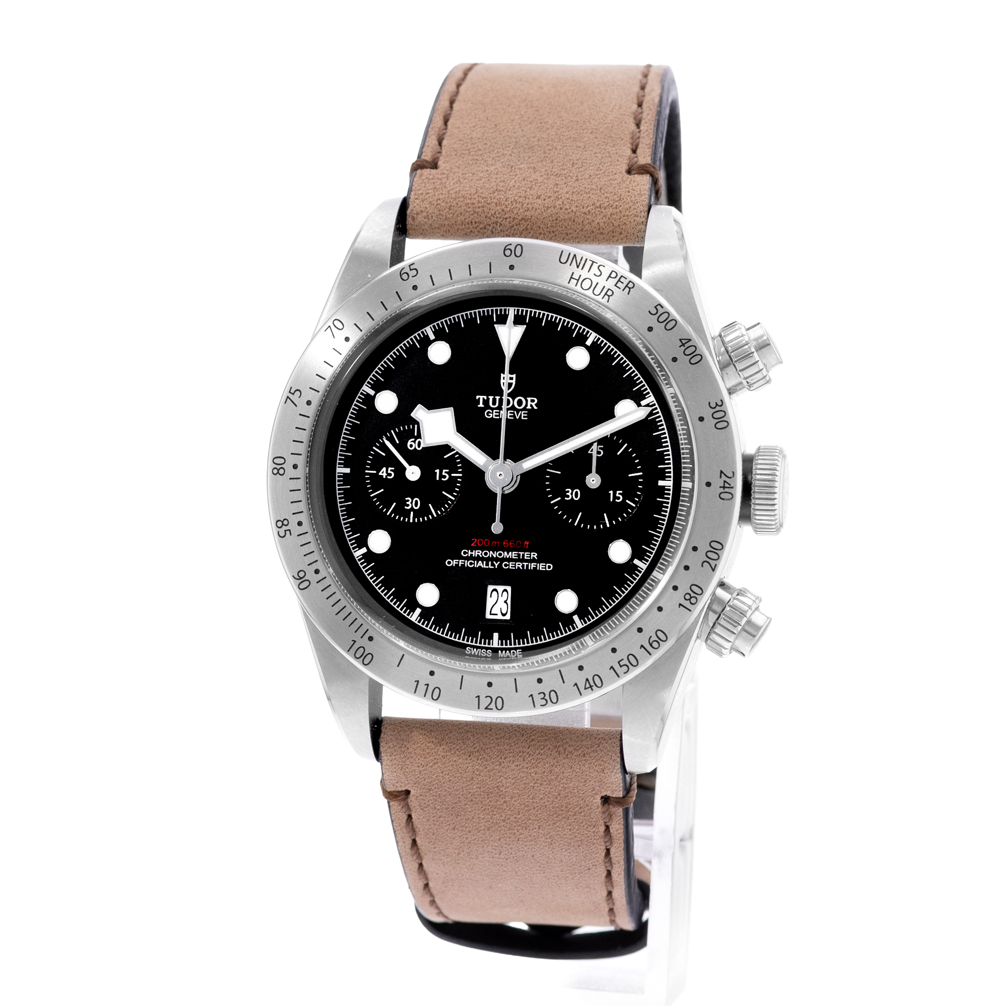 Tudor Black Bay 79350 41mm Chronograph Steel Black Mens Watch Box & Card 2022 thumbnail 4