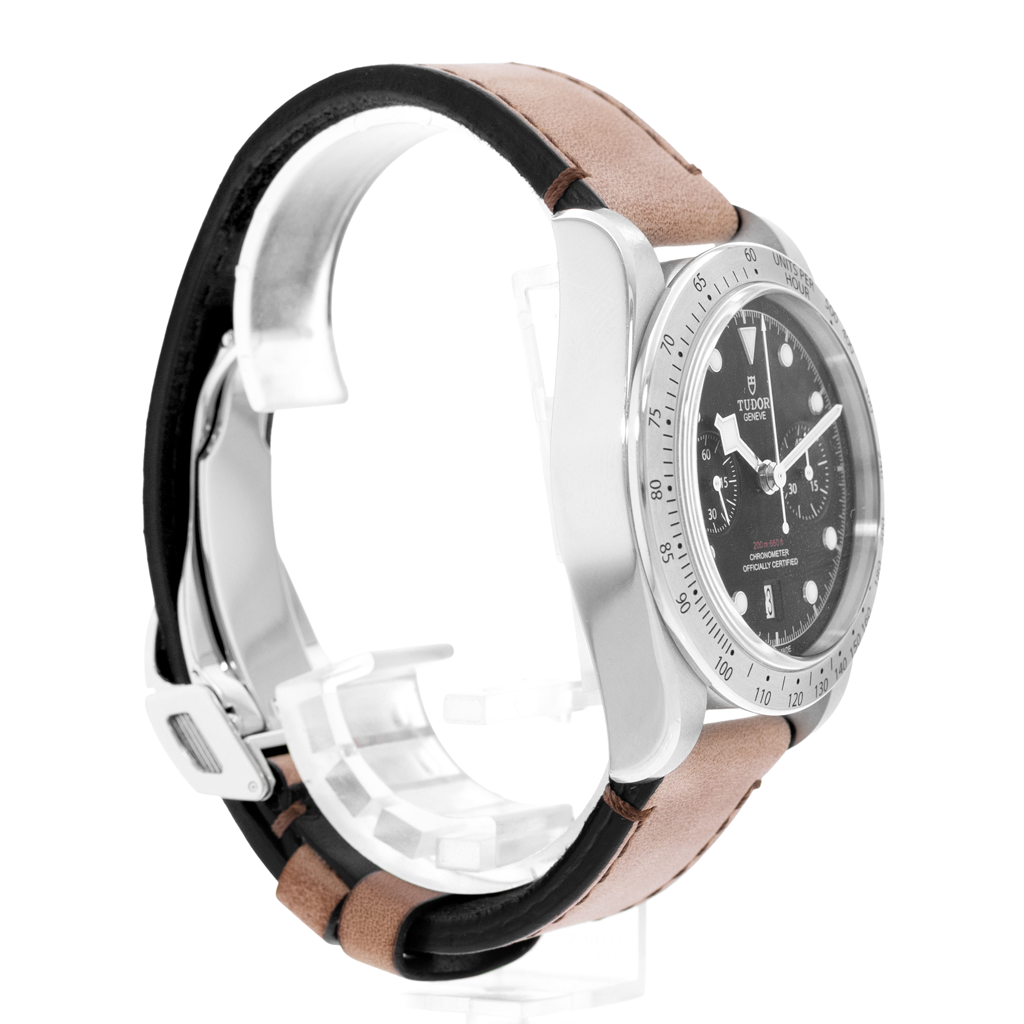 Tudor Black Bay 79350 41mm Chronograph Steel Black Mens Watch Box & Card 2022 thumbnail 6