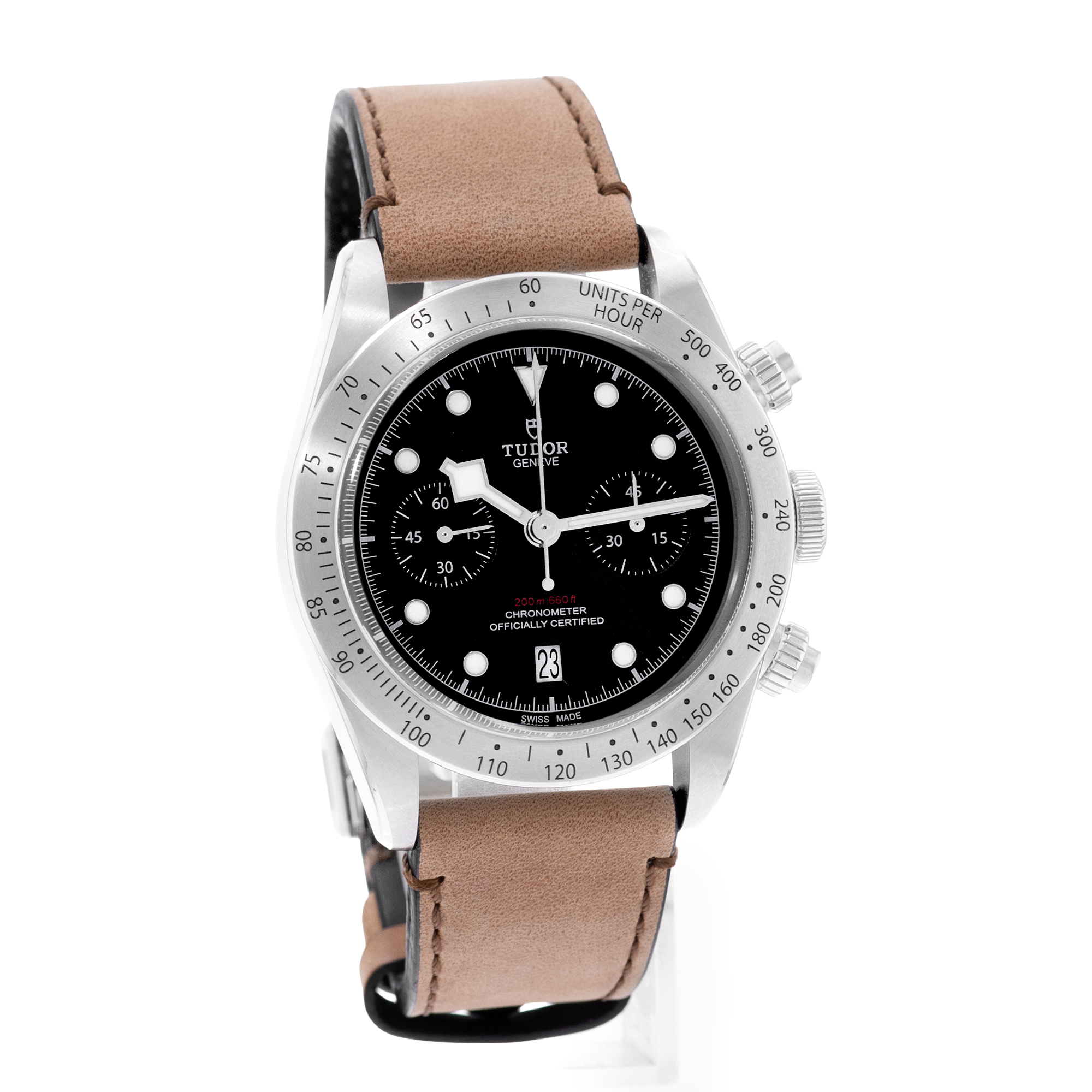 Tudor Black Bay 79350 41mm Chronograph Steel Black Mens Watch Box & Card 2022 thumbnail 7