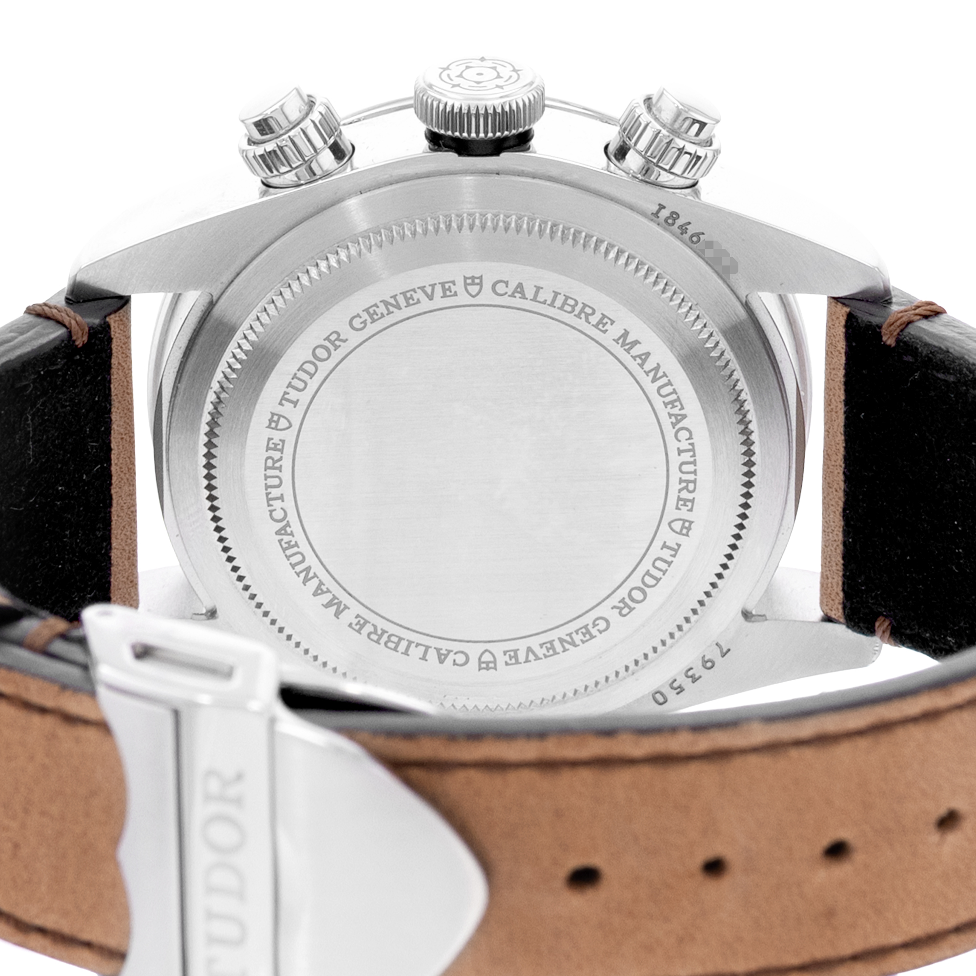 Tudor Black Bay 79350 41mm Chronograph Steel Black Mens Watch Box & Card 2022 thumbnail 9