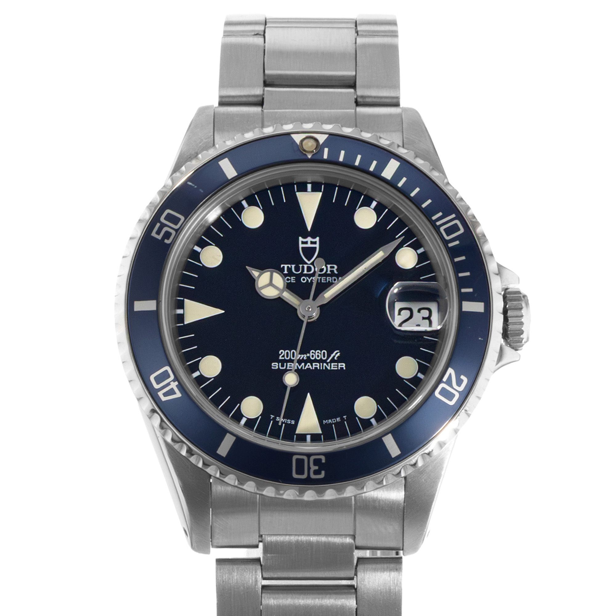 Tudor Submariner 75090 36mm Blue Vintage Steel Oyster Automatic Mens Watch thumbnail 1