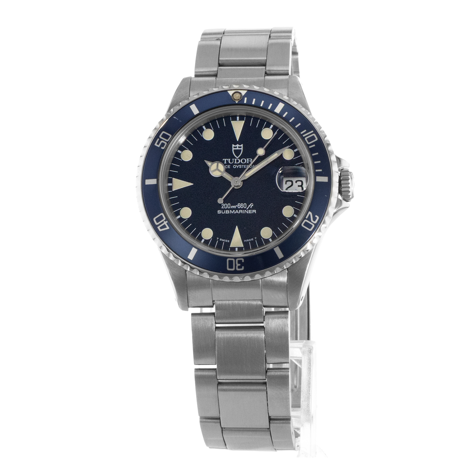 Tudor Submariner 75090 36mm Blue Vintage Steel Oyster Automatic Mens Watch thumbnail 4