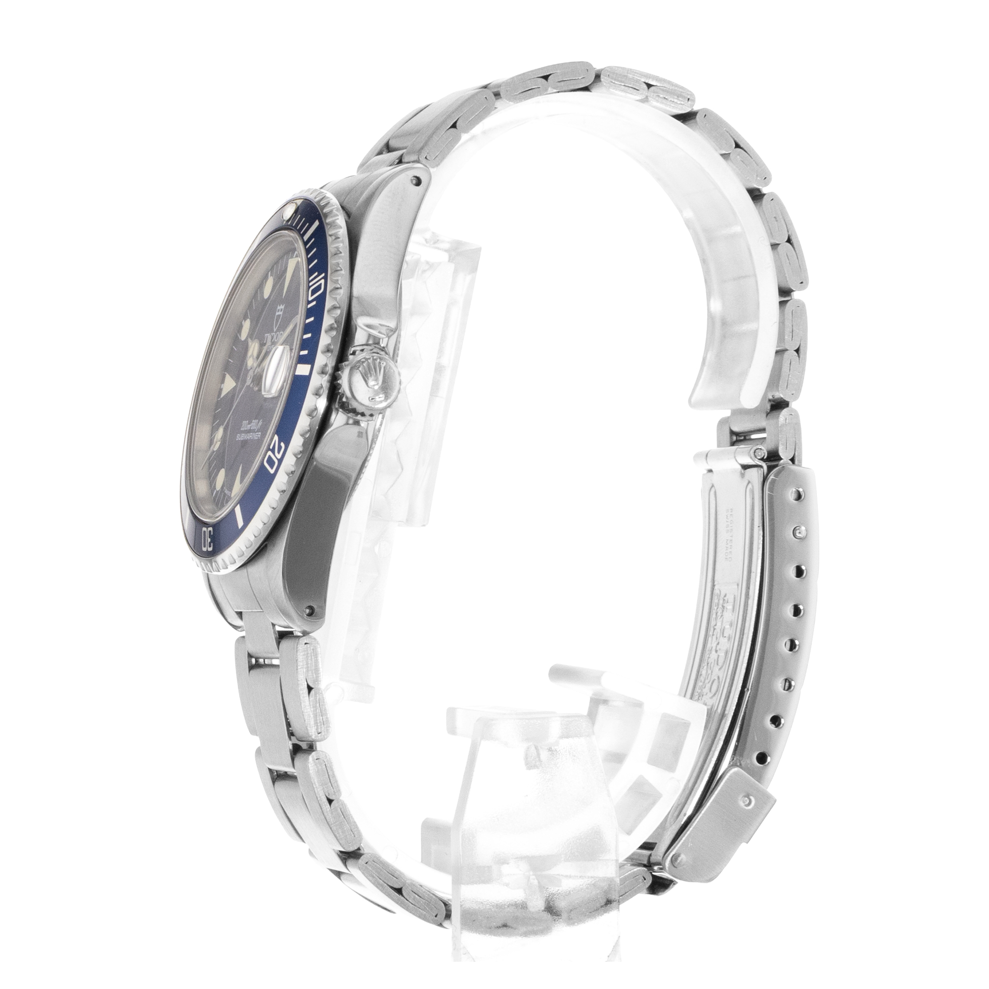 Tudor Submariner 75090 36mm Blue Vintage Steel Oyster Automatic Mens Watch thumbnail 5