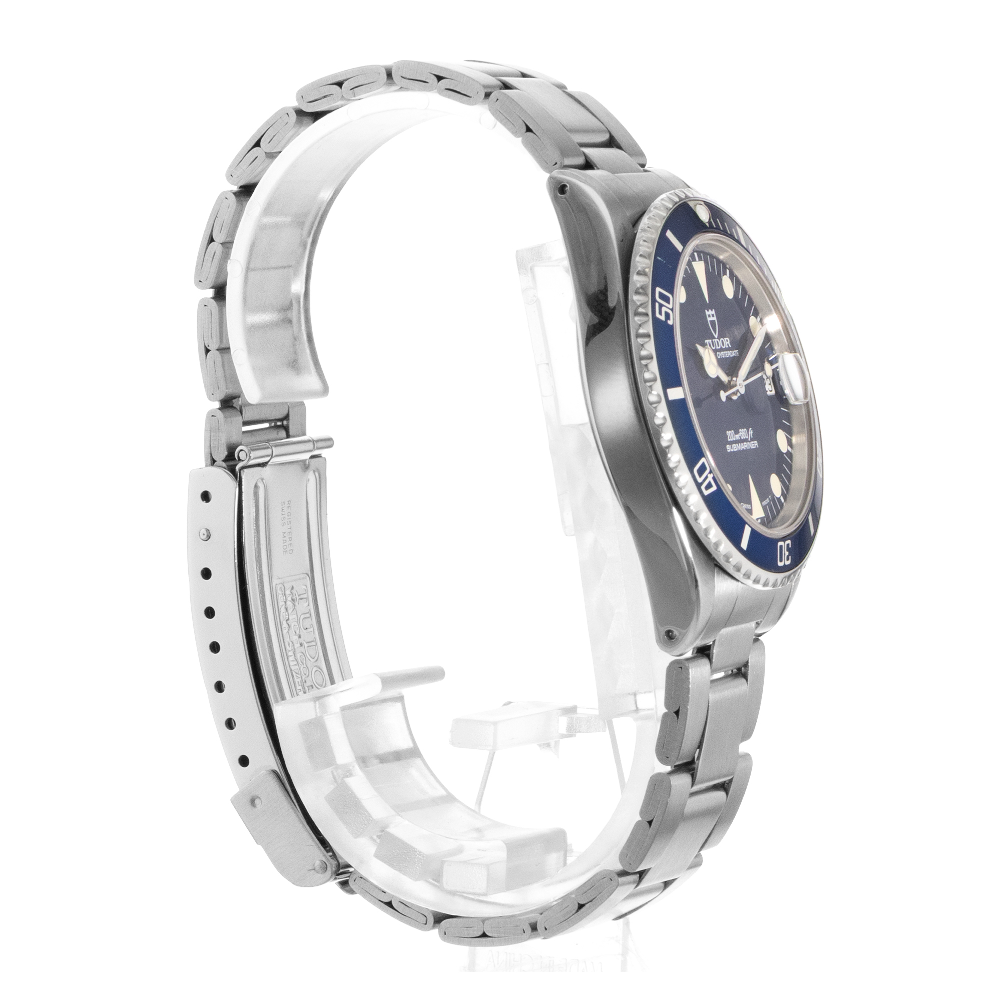 Tudor Submariner 75090 36mm Blue Vintage Steel Oyster Automatic Mens Watch thumbnail 6