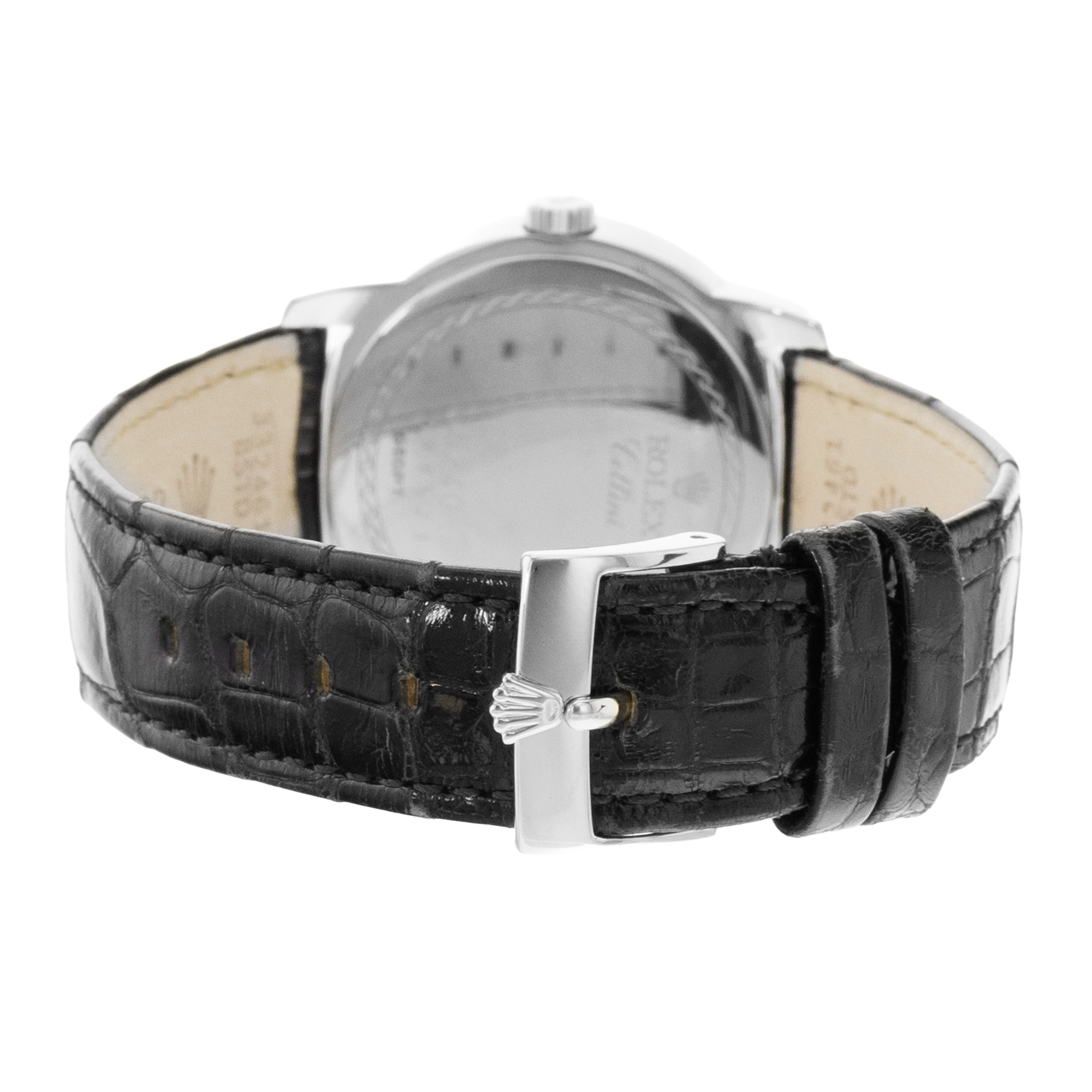 Rolex Cellini 5240 35mm Plattinum Mother of Pearl Manual Winding Mens Watch thumbnail 9