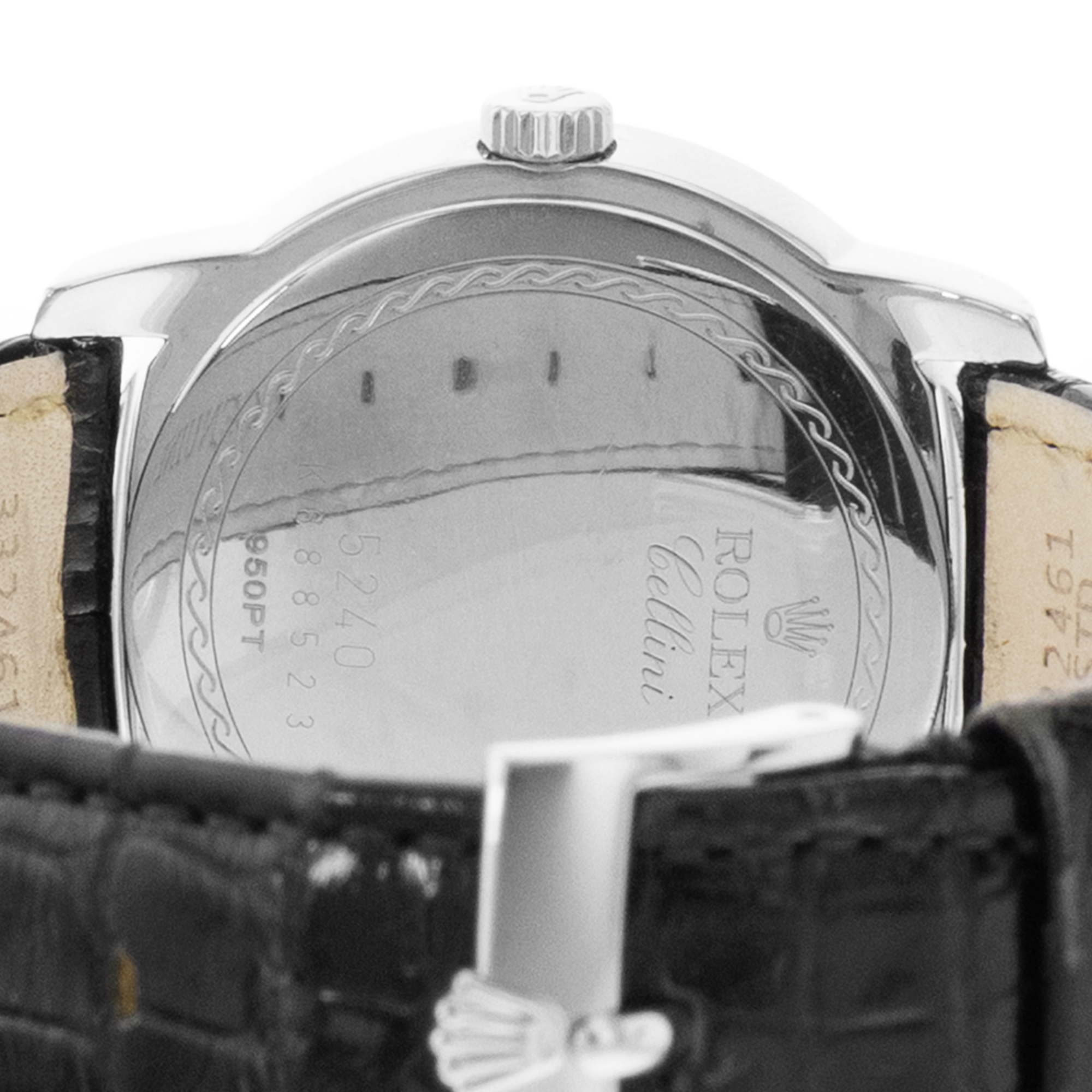 Rolex Cellini 5240 35mm Plattinum Mother of Pearl Manual Winding Mens Watch thumbnail 10