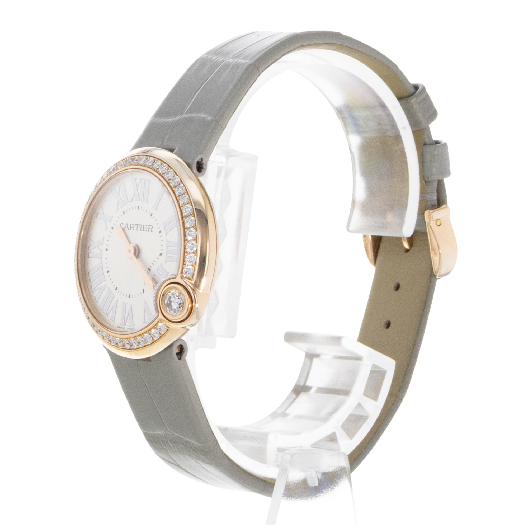 Cartier Ballon Blanc WJBL0008 4171 30mm Diamond Silver Gold Ladies Watch 2013 thumbnail 5