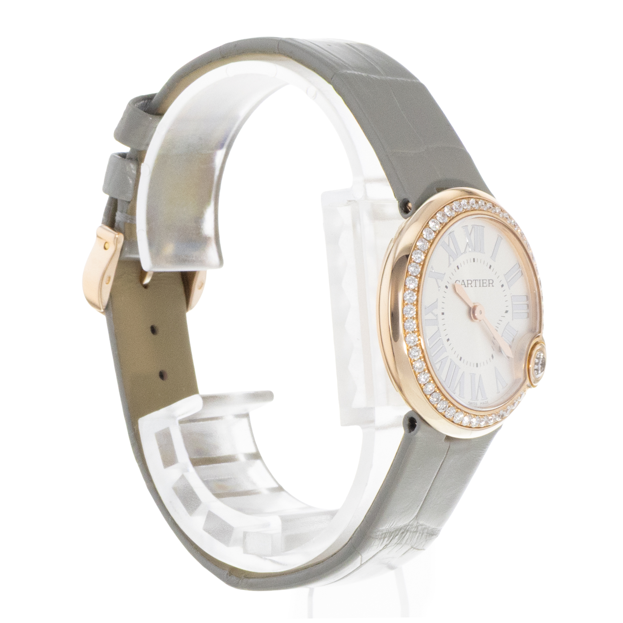 Cartier Ballon Blanc WJBL0008 4171 30mm Diamond Silver Gold Ladies Watch 2013 thumbnail 6
