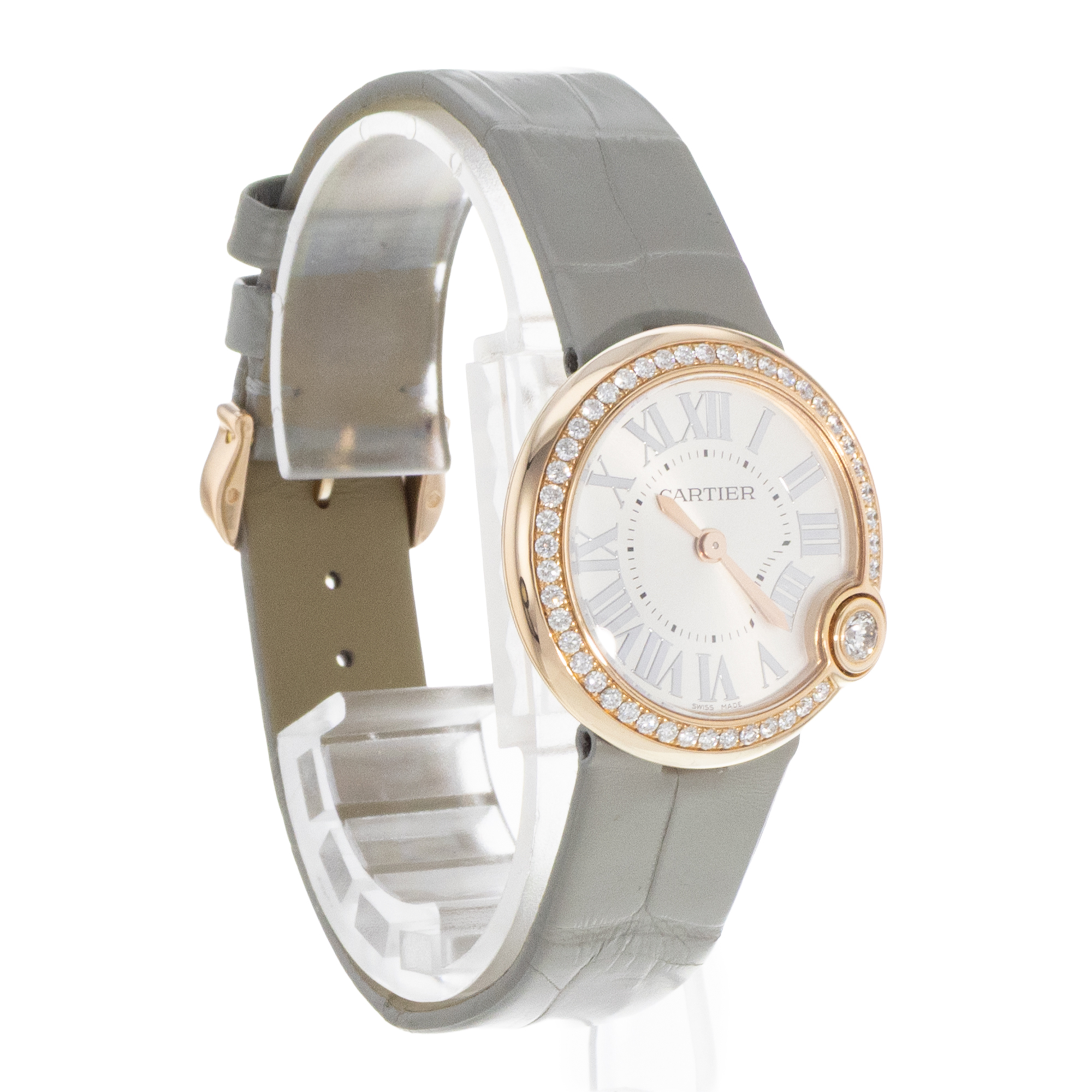 Cartier Ballon Blanc WJBL0008 4171 30mm Diamond Silver Gold Ladies Watch 2013 thumbnail 7