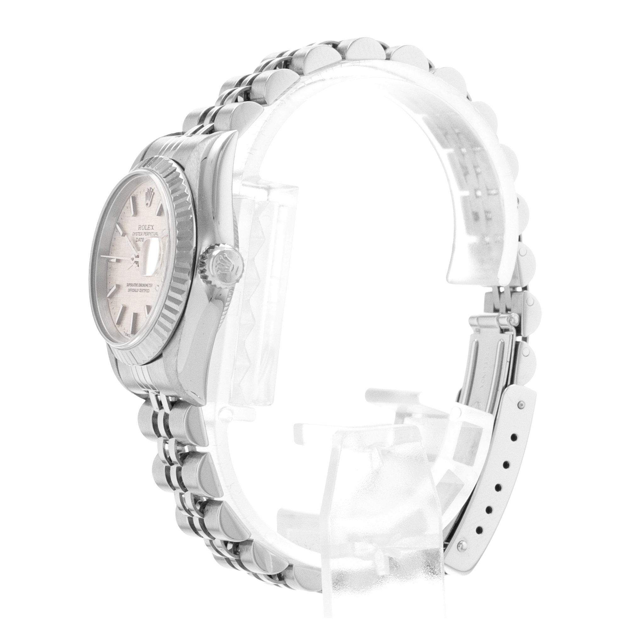 Rolex Datejust 26 69174 Mother of Pearl White Gold Fluted Jubilee Ladies Watch thumbnail 5
