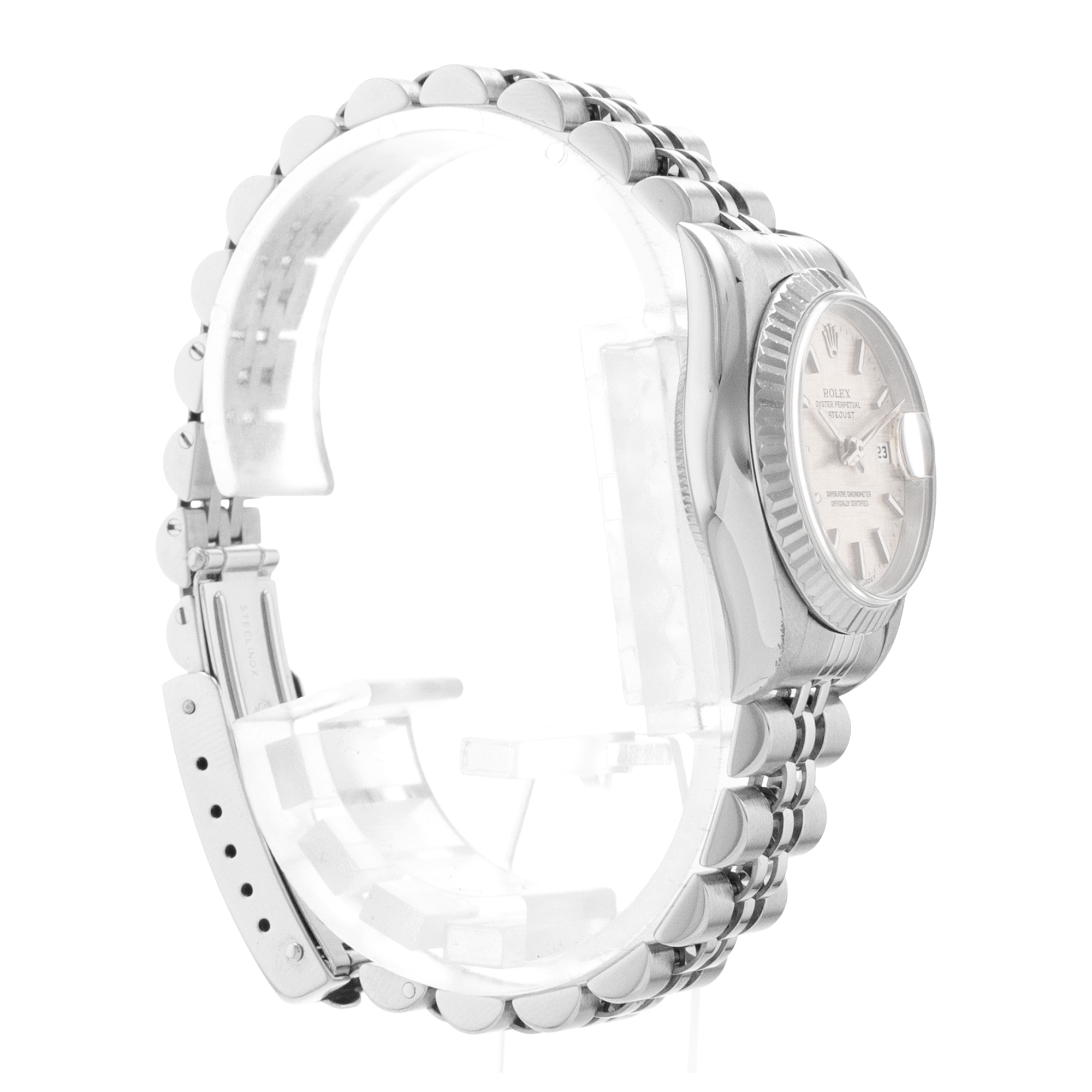 Rolex Datejust 26 69174 Mother of Pearl White Gold Fluted Jubilee Ladies Watch thumbnail 6