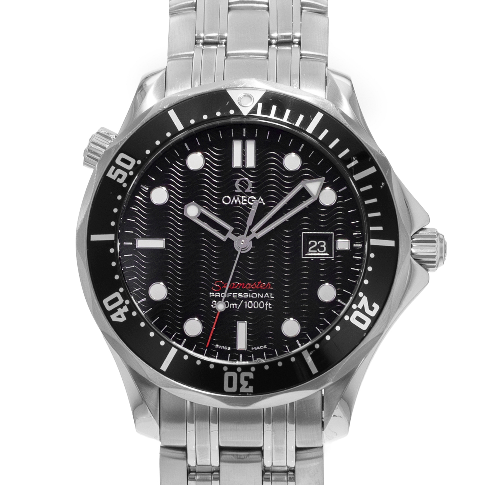Omega Seamaster 212.30.41.61.01.001 41mm Black Index Steel Quartz Mens Watch thumbnail 1