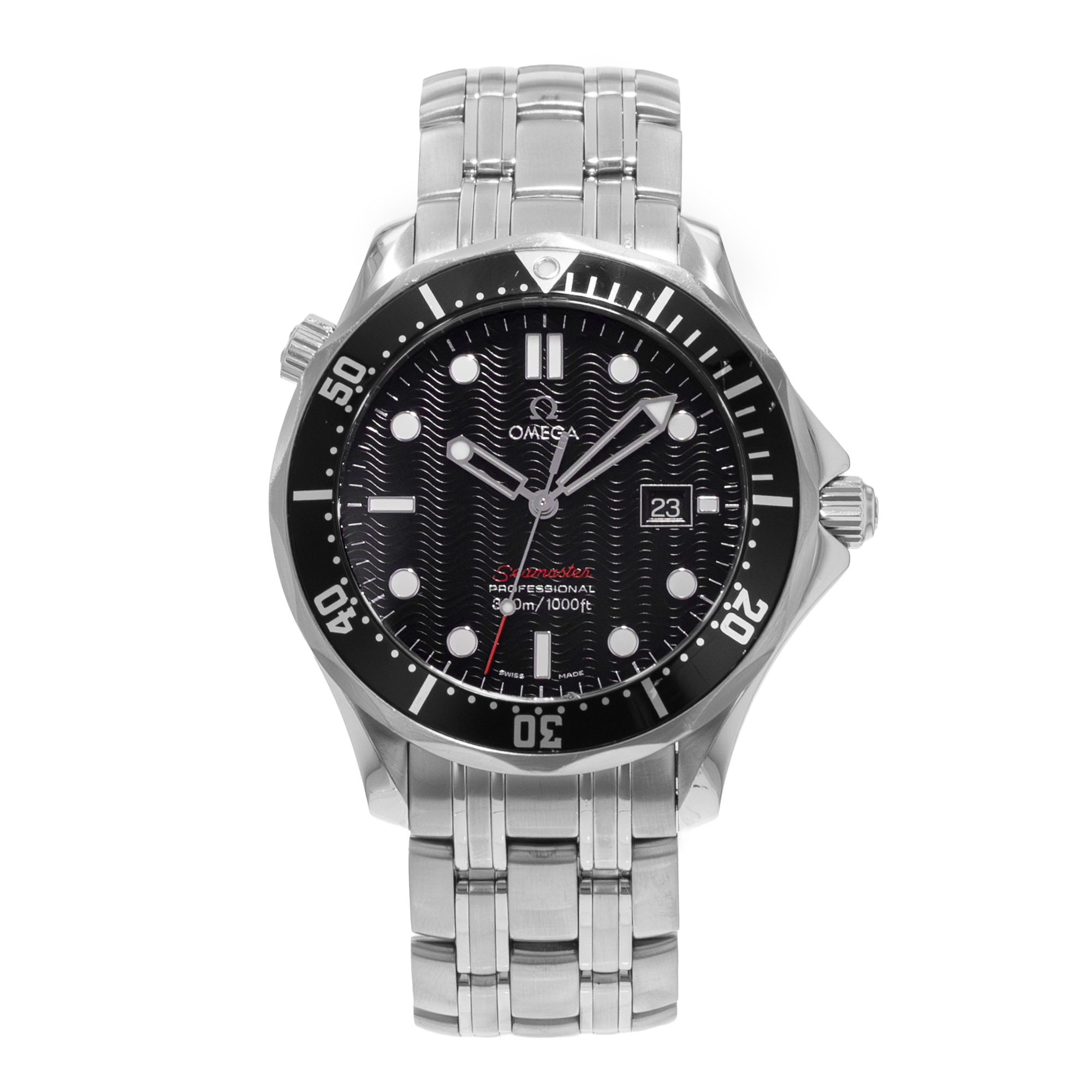 Omega Seamaster 212.30.41.61.01.001 41mm Black Index Steel Quartz Mens Watch thumbnail 2