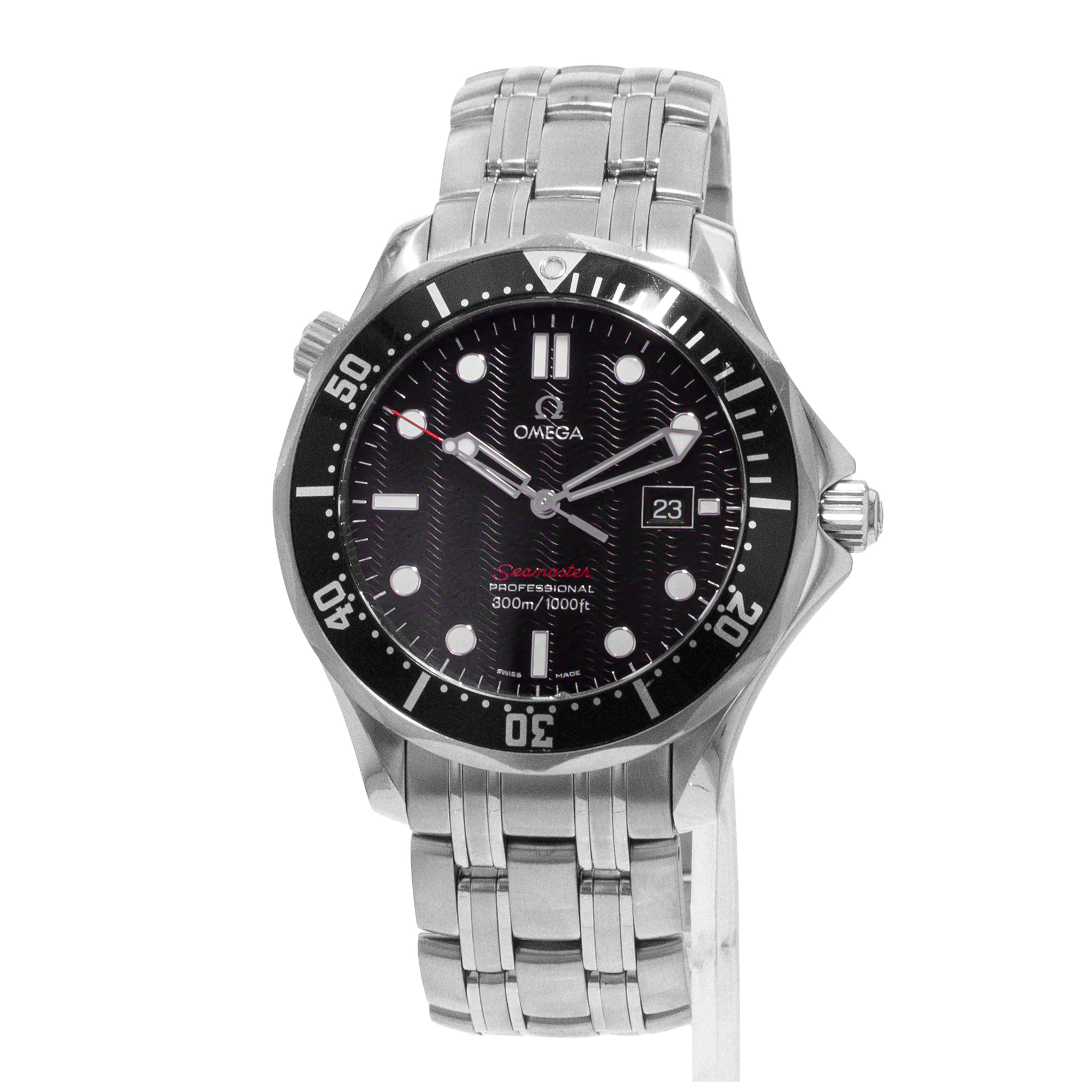 Omega Seamaster 212.30.41.61.01.001 41mm Black Index Steel Quartz Mens Watch thumbnail 3