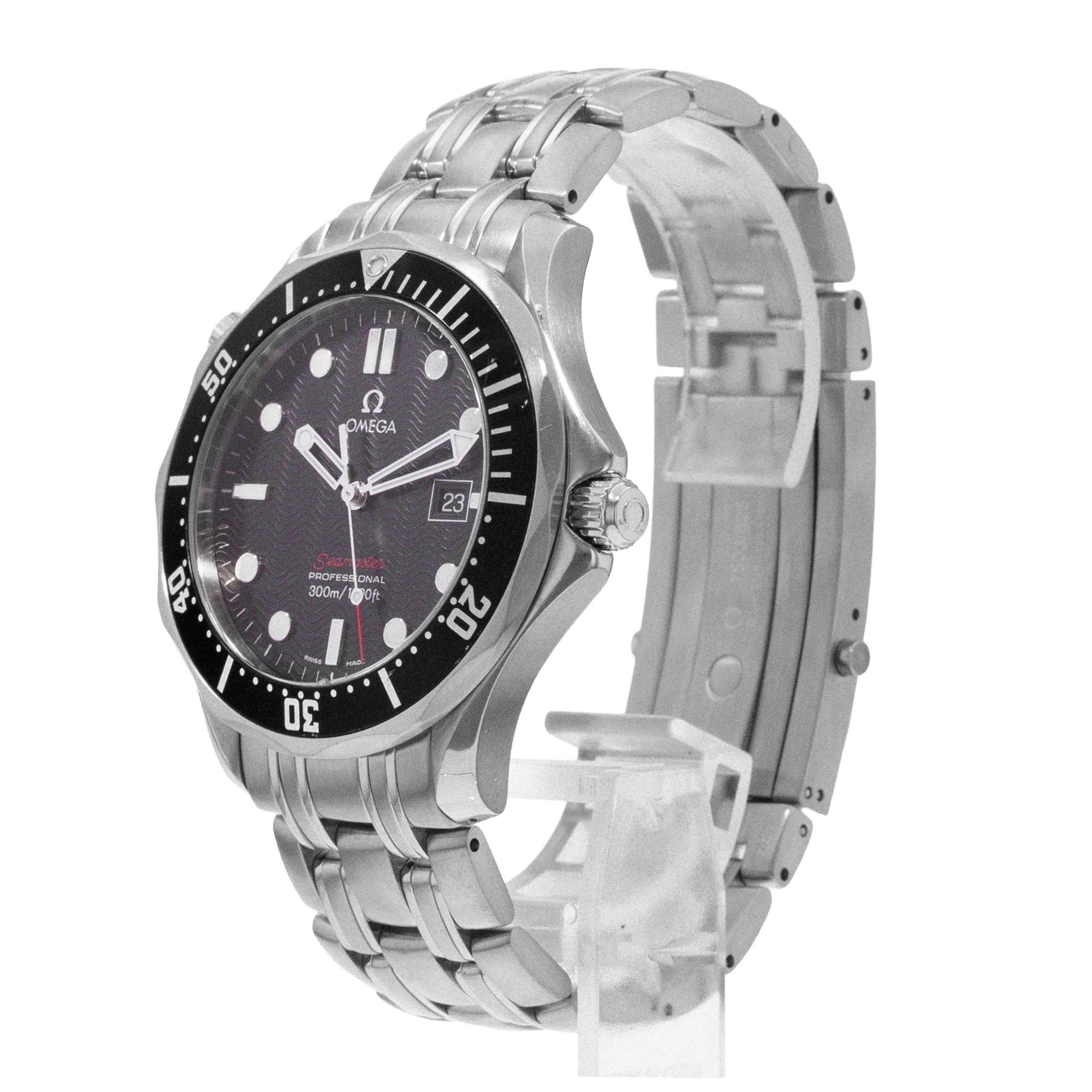 Omega Seamaster 212.30.41.61.01.001 41mm Black Index Steel Quartz Mens Watch thumbnail 4