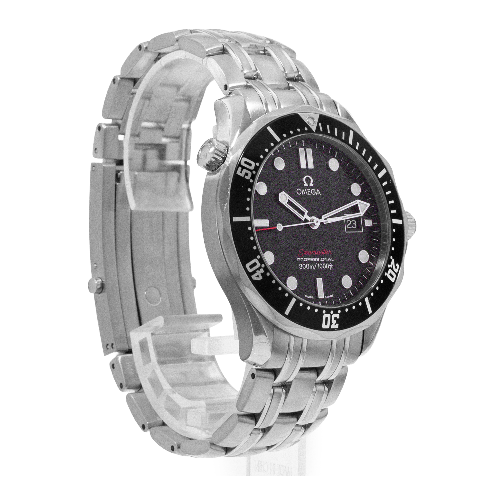 Omega Seamaster 212.30.41.61.01.001 41mm Black Index Steel Quartz Mens Watch thumbnail 7
