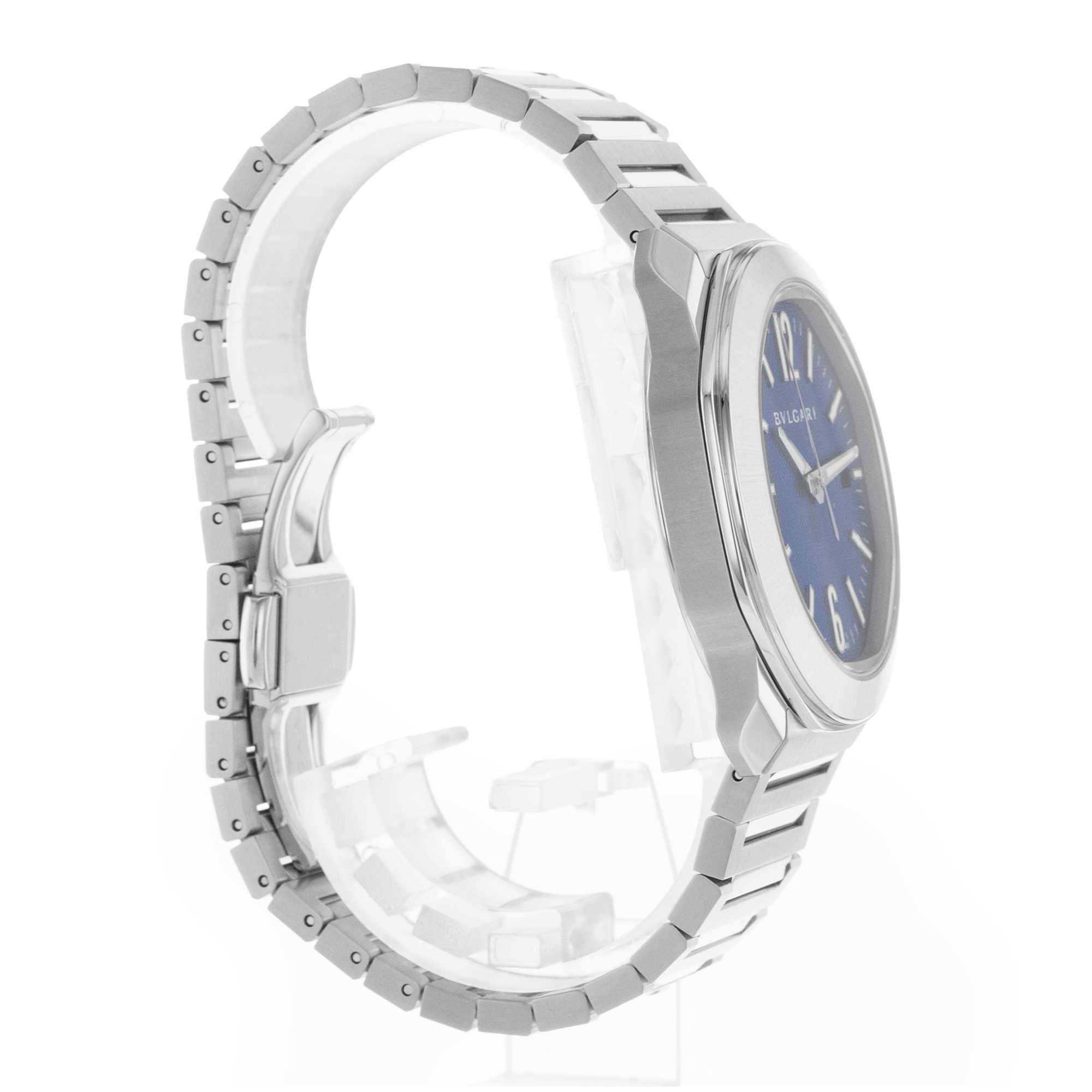 Bvlgari Octo Roma 103739 41mm Roma Blue Steel Automatic Mens Watch 2025 thumbnail 6