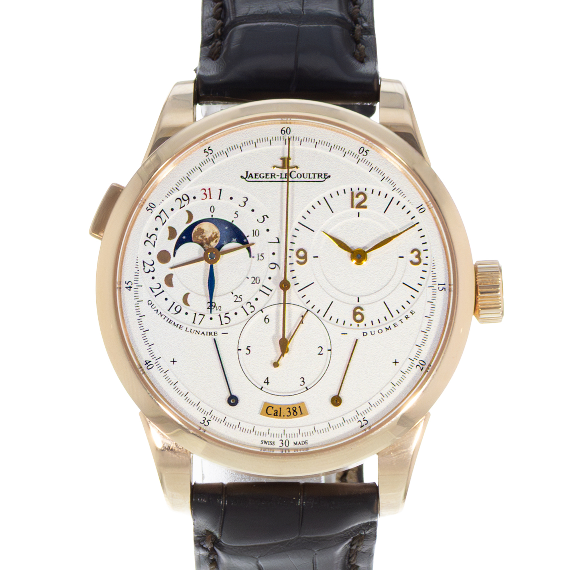 Jaeger-LeCoultre Duometre Q6042421 602.2.24.S Silver Arabic Rose Gold Mens Watch thumbnail 1