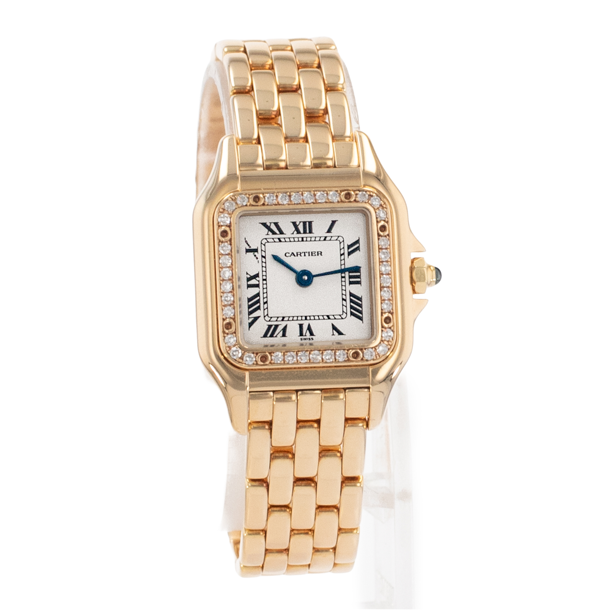 Cartier Panther W25022B9 1070 22mm Factory Diamond Yellow Gold Ladies Watch thumbnail 8
