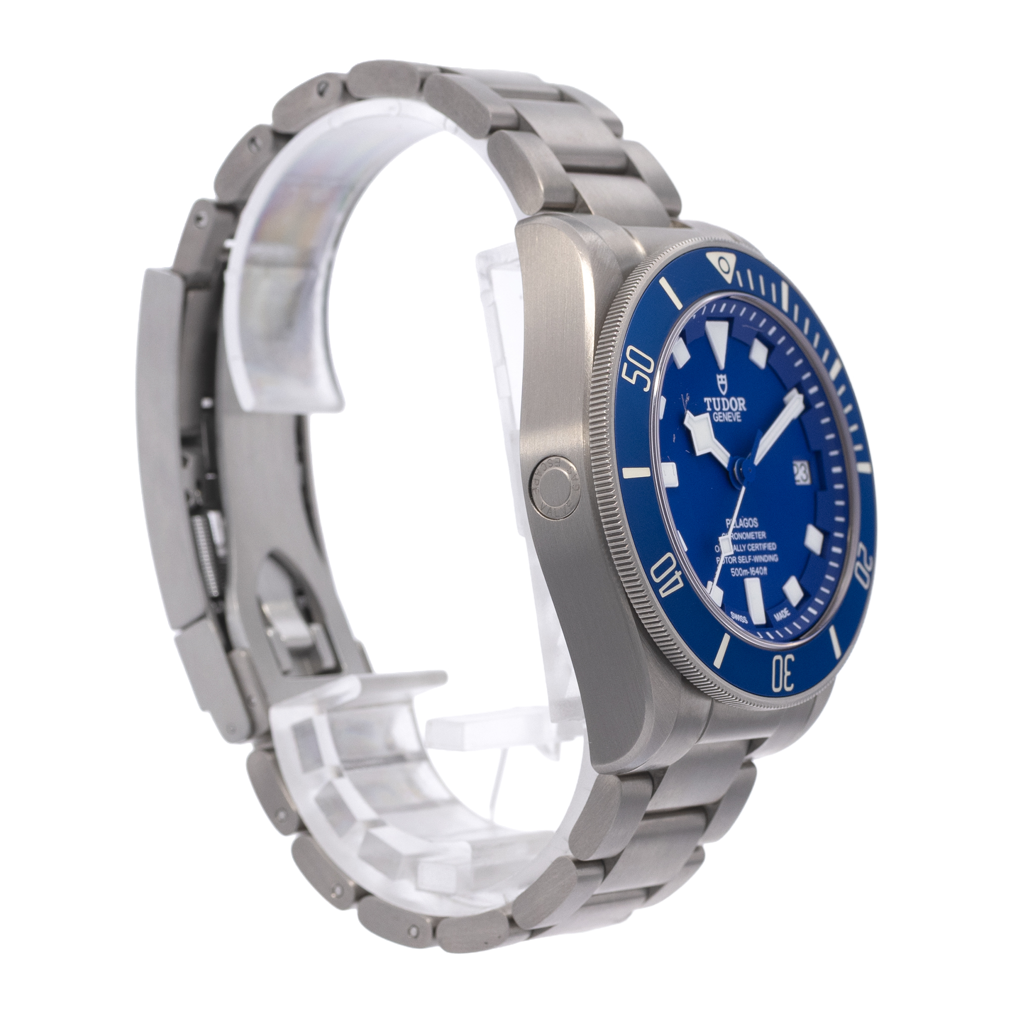 Tudor Pelagos 25600TB 42mm Blue Dial Titanium Ceramic Mnes Watch Box Card 2019 thumbnail 6