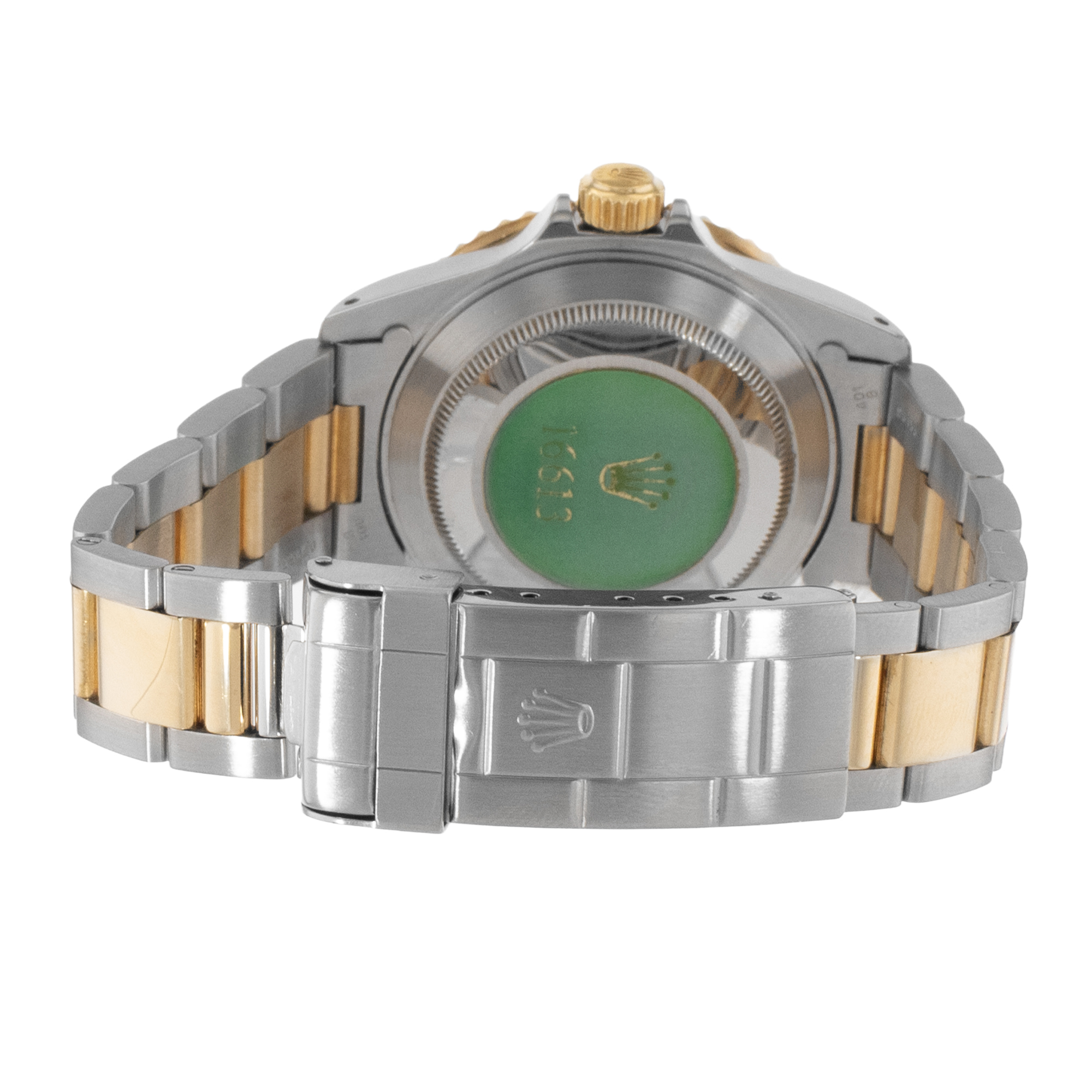 Rolex Submariner Date 16613 40mm Blue Steel Yellow Gold Oyster Mens Watch 1998 thumbnail 10