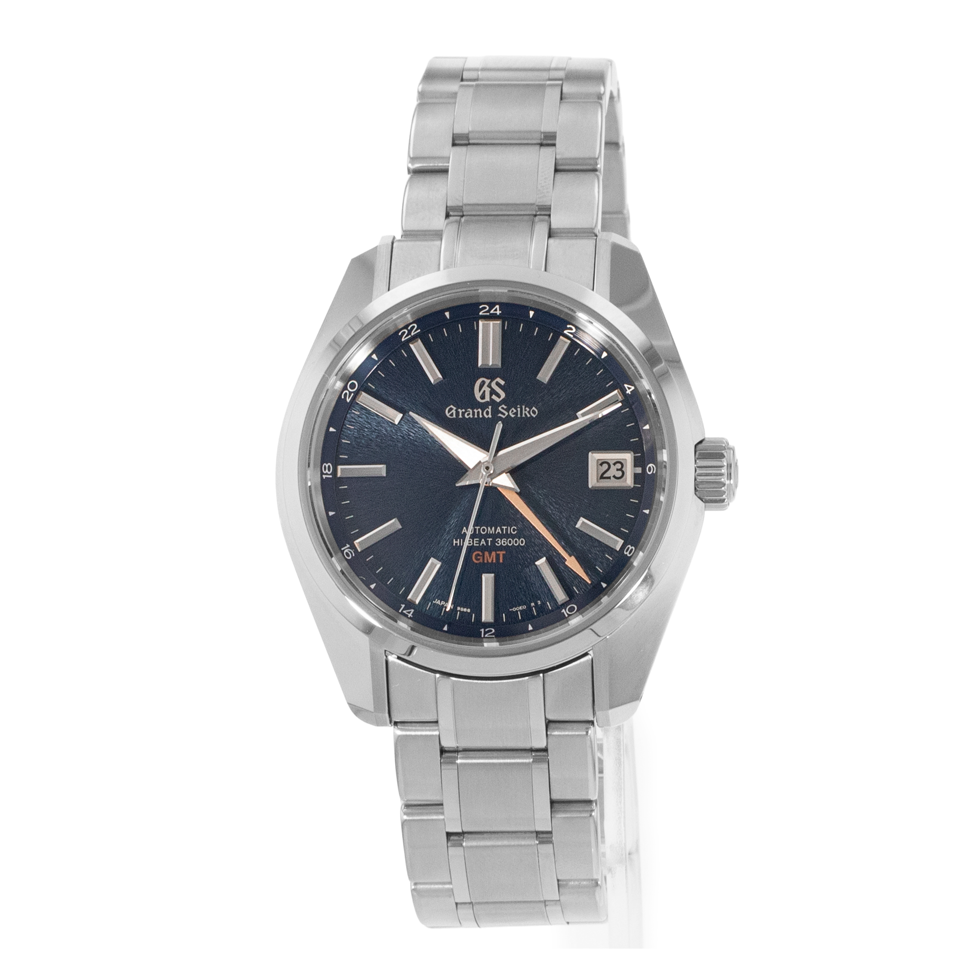 Grand Seiko Heritage Collection SBGJ235G 40mm Blue Steel Index Mens Watch 2020 thumbnail 4