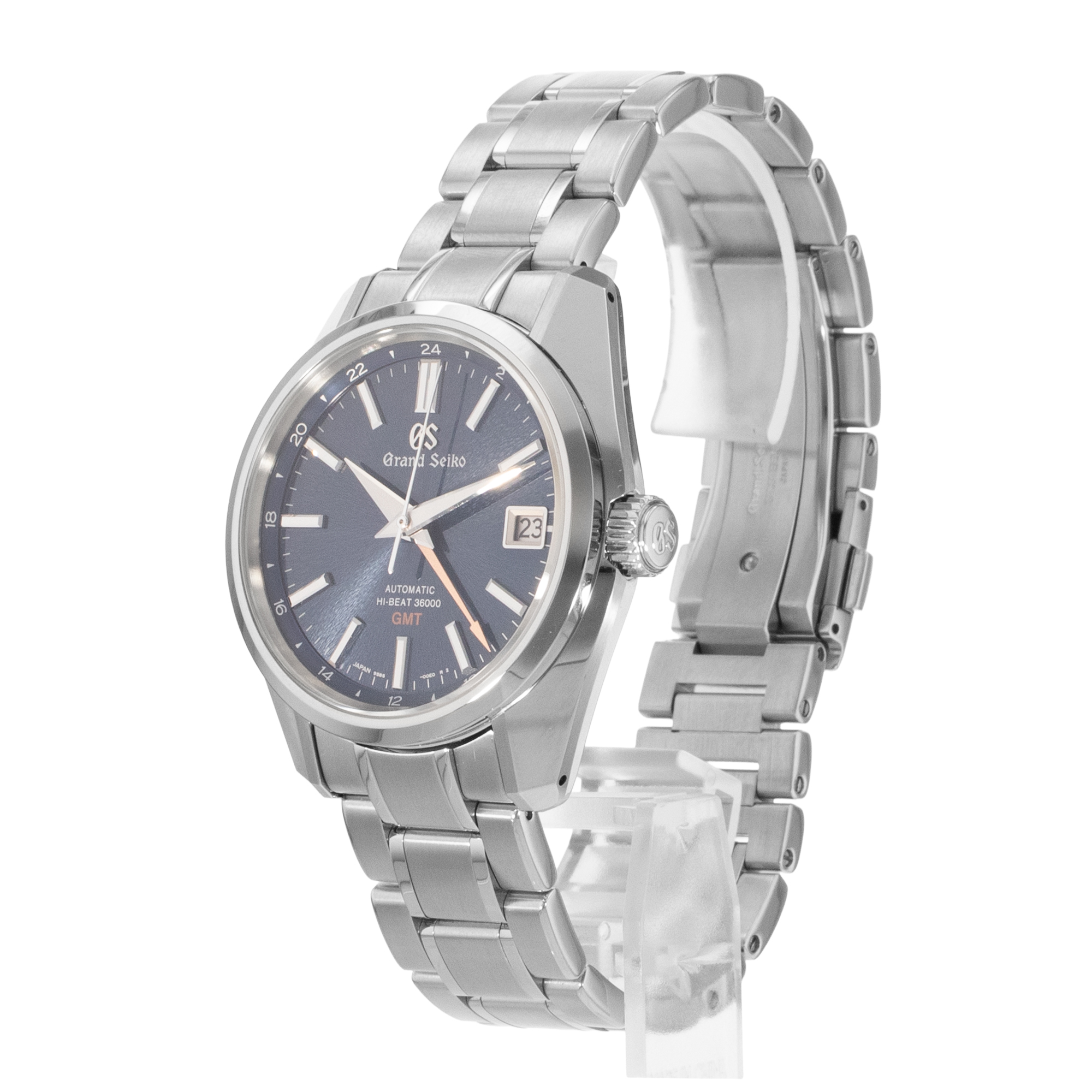 Grand Seiko Heritage Collection SBGJ235G 40mm Blue Steel Index Mens Watch 2020 thumbnail 5
