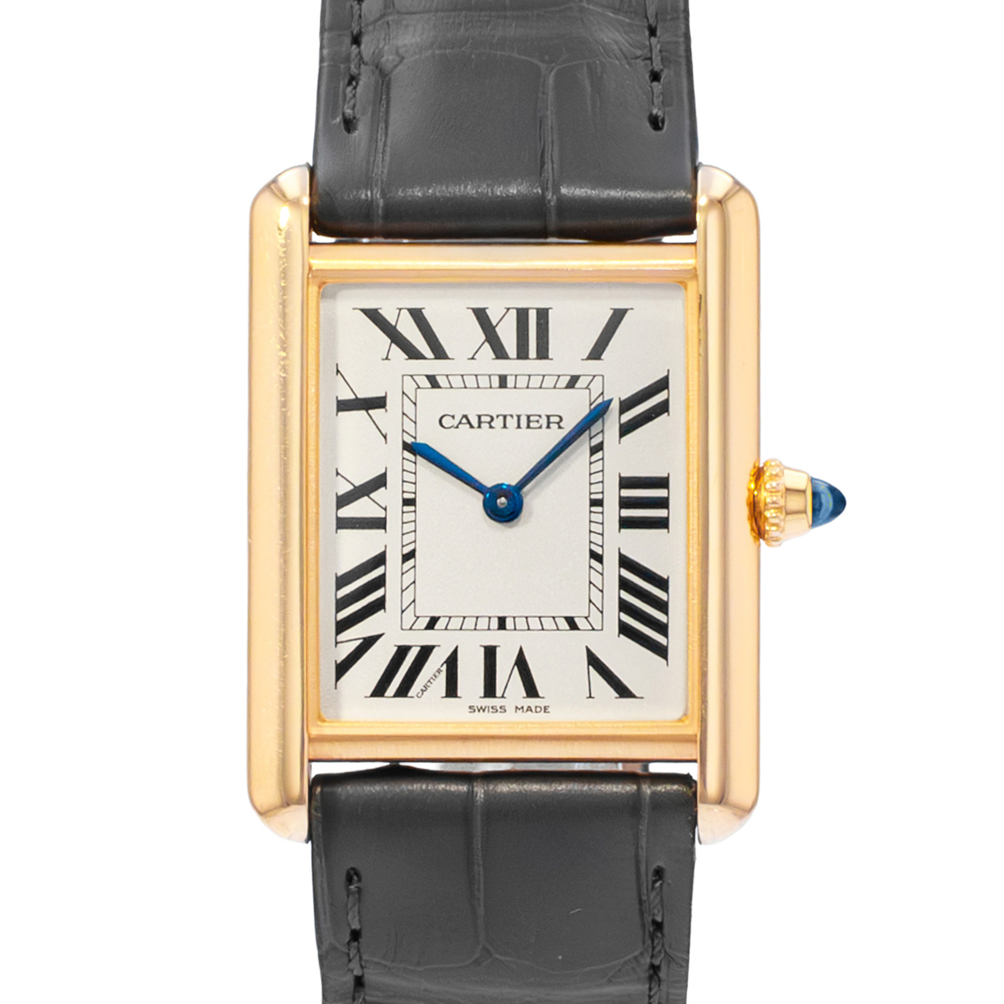 Cartier Tank Louis WGTA0067 4397 Large 18k Solid Yellow Gold Quartz Mens Watch thumbnail 1