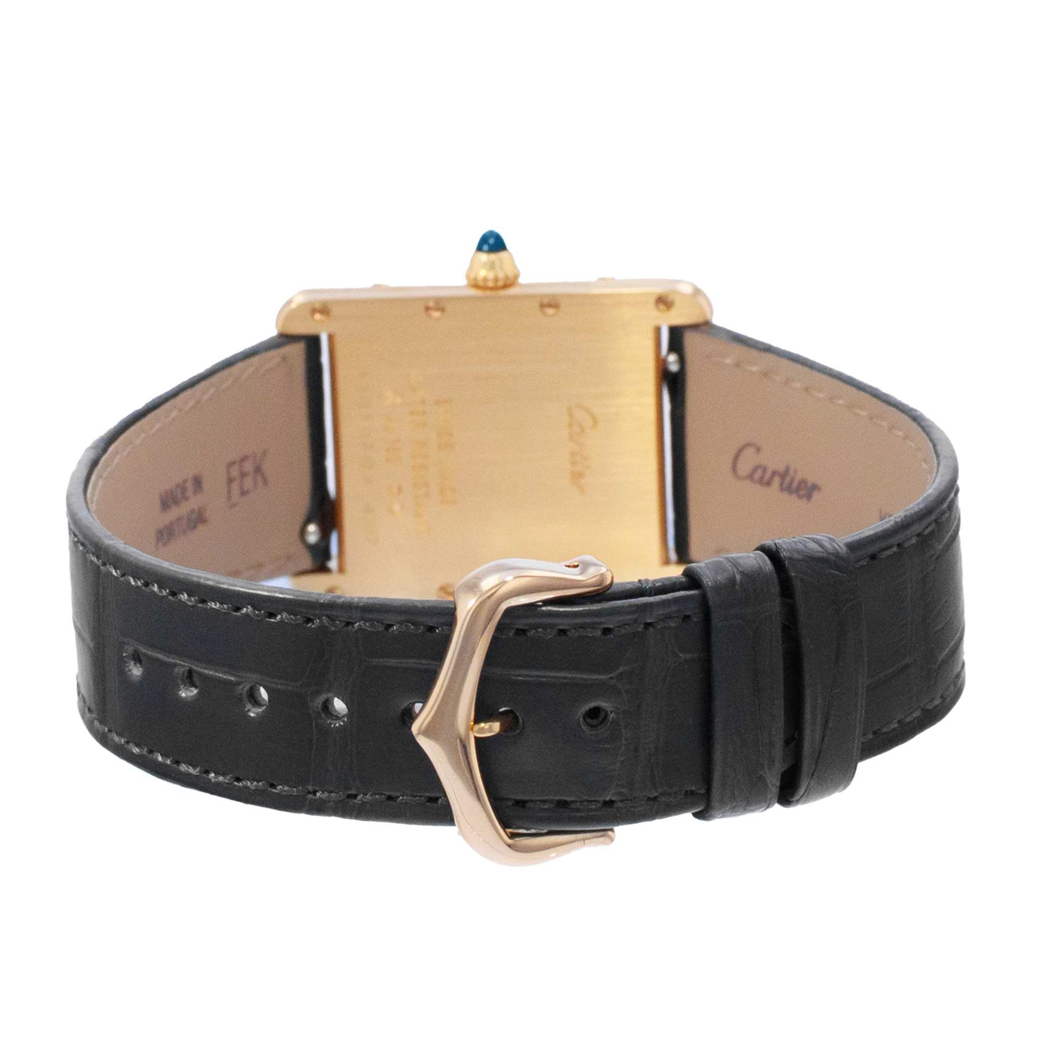Cartier Tank Louis WGTA0067 4397 Large 18k Solid Yellow Gold Quartz Mens Watch thumbnail 10