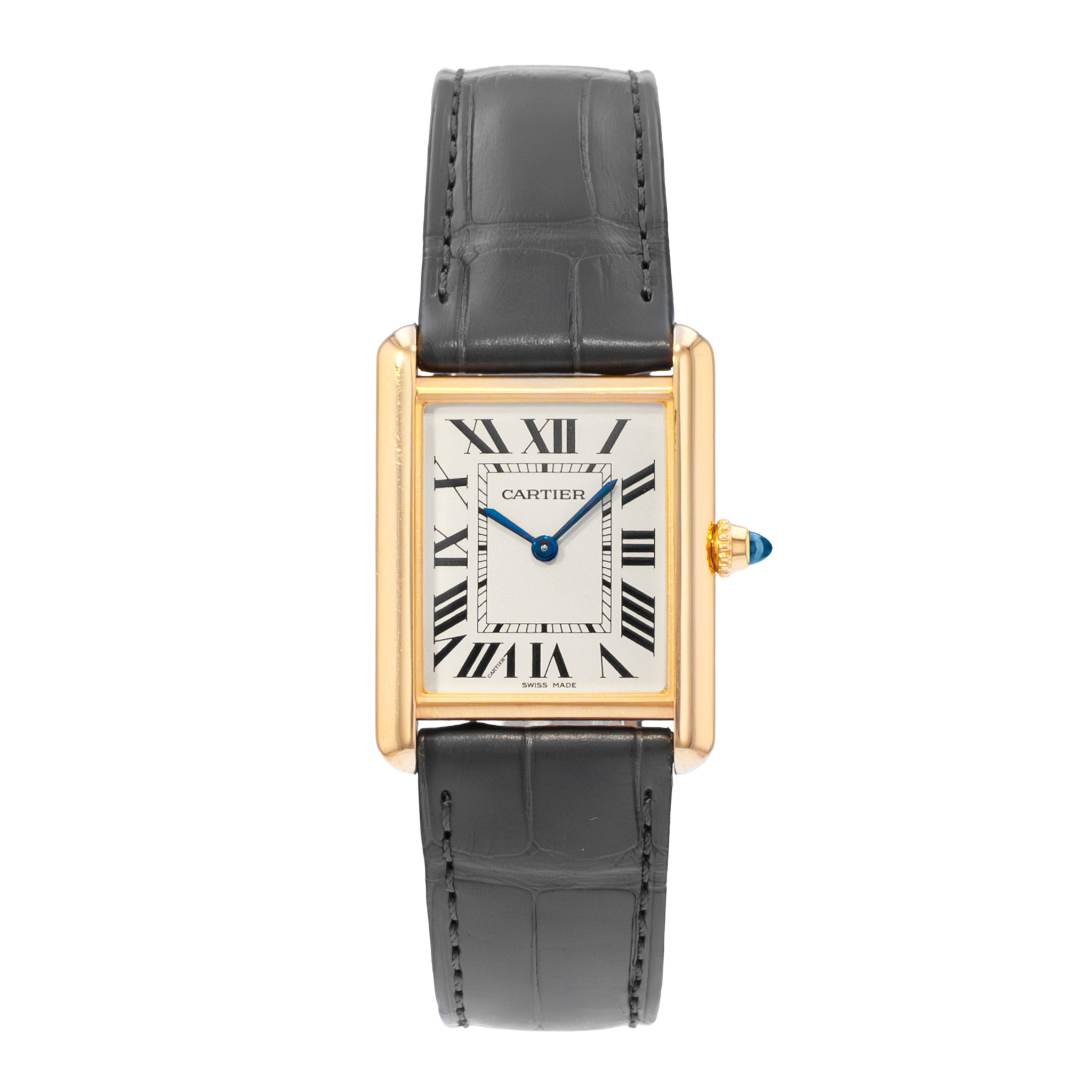 Cartier Tank Louis WGTA0067 4397 Large 18k Solid Yellow Gold Quartz Mens Watch thumbnail 2
