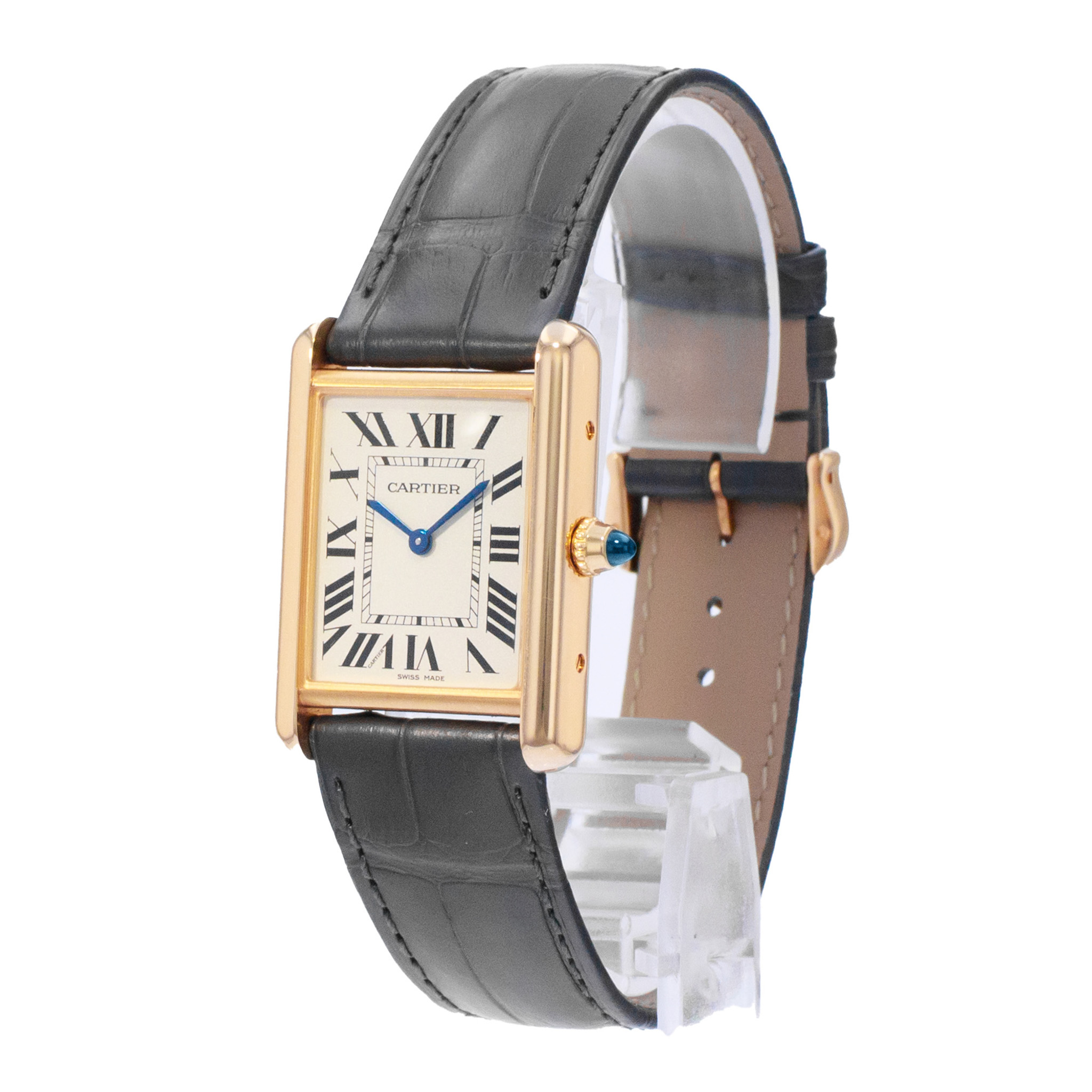 Cartier Tank Louis WGTA0067 4397 Large 18k Solid Yellow Gold Quartz Mens Watch thumbnail 5
