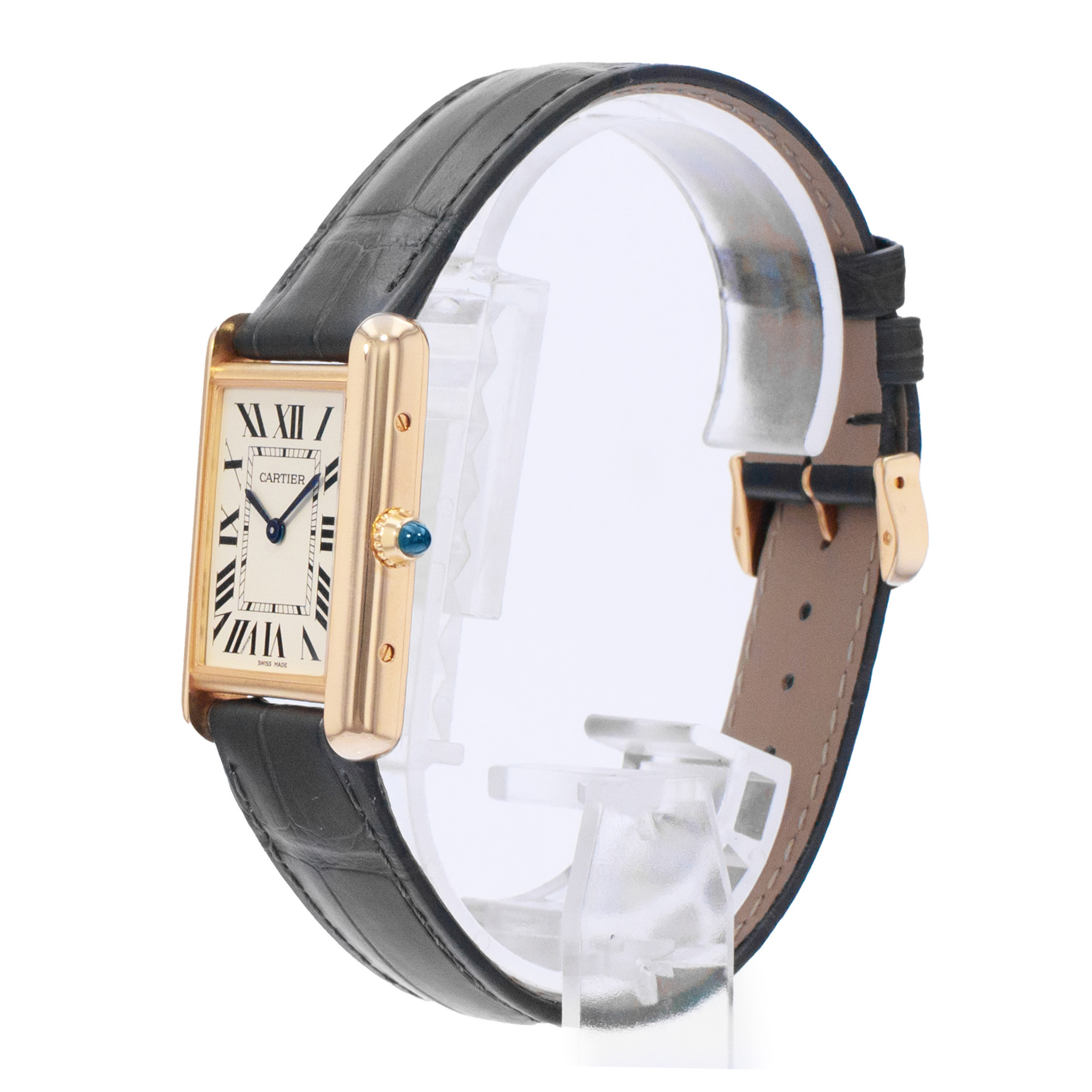 Cartier Tank Louis WGTA0067 4397 Large 18k Solid Yellow Gold Quartz Mens Watch thumbnail 6