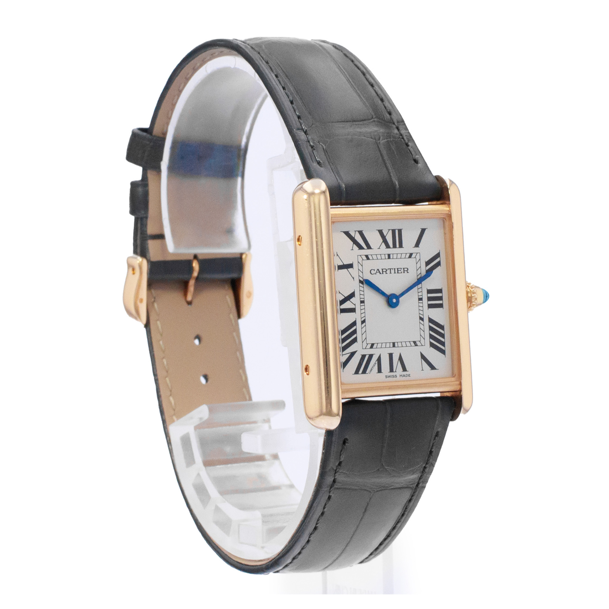 Cartier Tank Louis WGTA0067 4397 Large 18k Solid Yellow Gold Quartz Mens Watch thumbnail 8