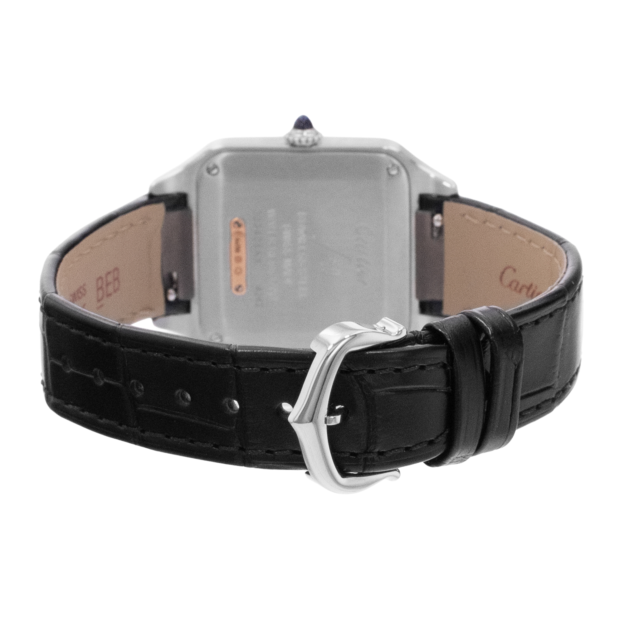 Cartier Santos Dumont W2SA0012 4242 Silver Roman Steel Rose Gold Mens Watch 2021 thumbnail 9