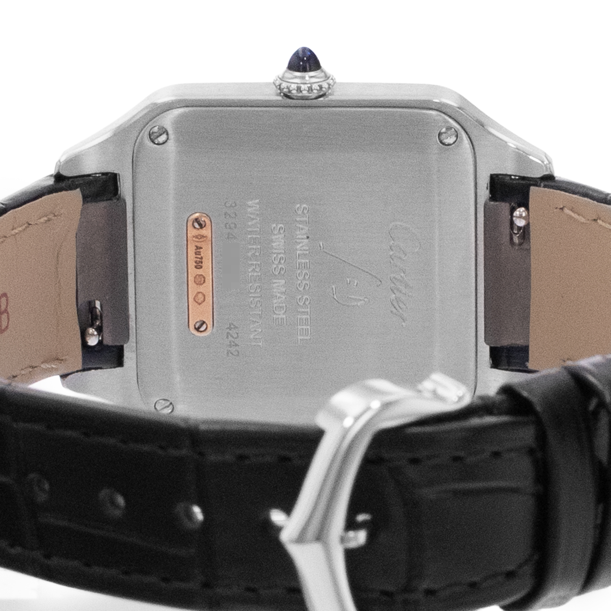 Cartier Santos Dumont W2SA0012 4242 Silver Roman Steel Rose Gold Mens Watch 2021 thumbnail 10