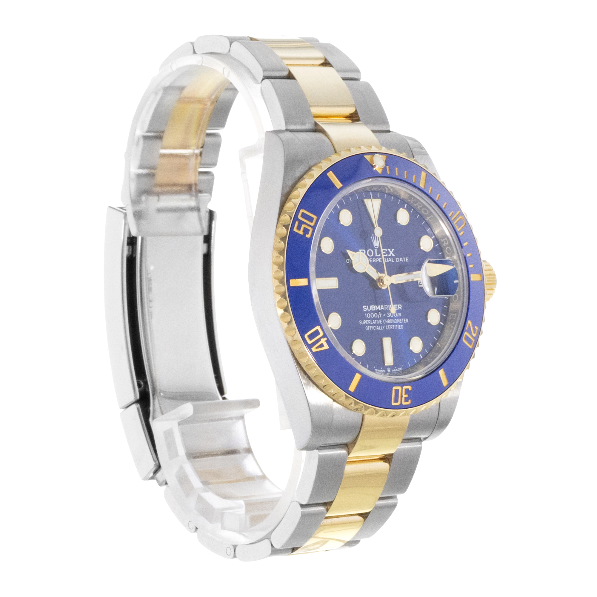 Rolex Submariner Date 126613LB 41mm Blue Index Steel Gold Oyster Mens Watch 2020 thumbnail 8