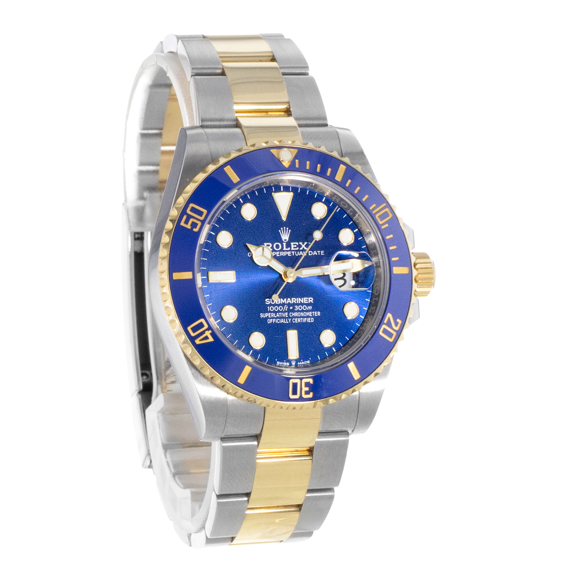 Rolex Submariner Date 126613LB 41mm Blue Index Steel Gold Oyster Mens Watch 2020 thumbnail 9
