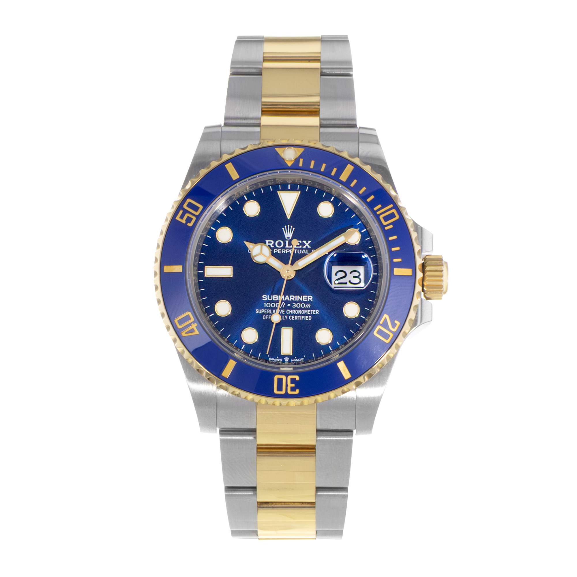 Rolex Submariner Date 126613LB 41mm Blue Index Steel Gold Oyster Mens Watch 2020 thumbnail 2