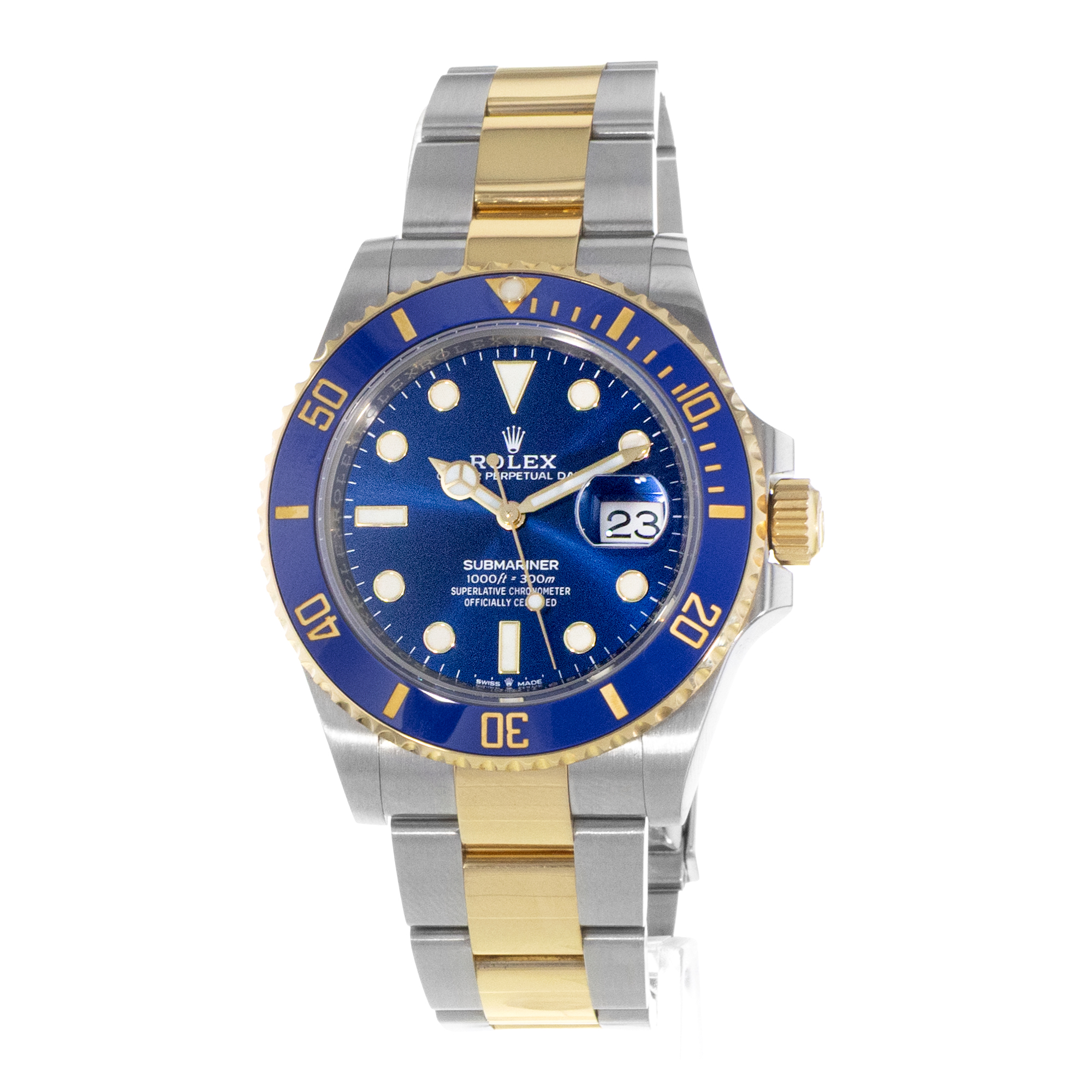 Rolex Submariner Date 126613LB 41mm Blue Index Steel Gold Oyster Mens Watch 2020 thumbnail 4