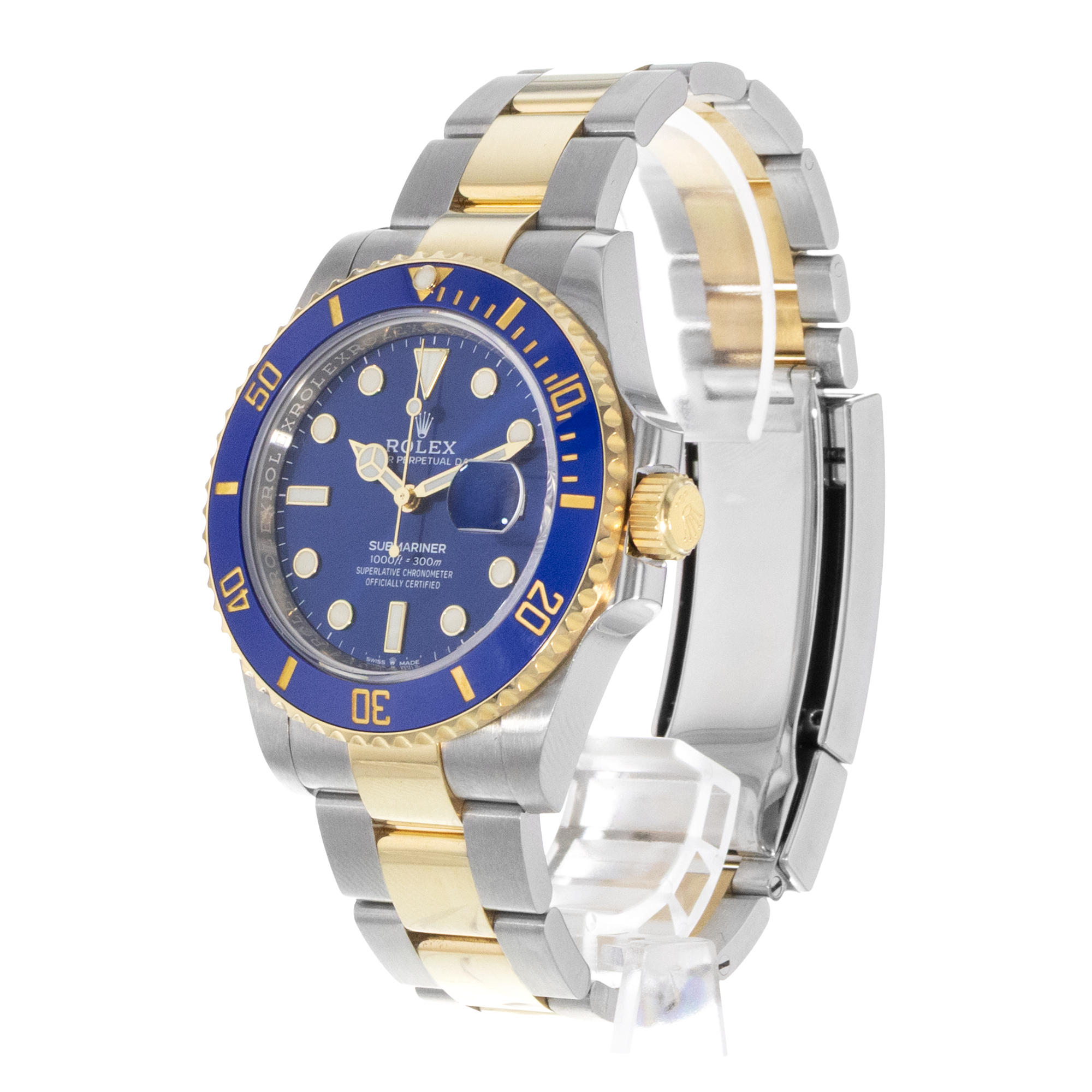 Rolex Submariner Date 126613LB 41mm Blue Index Steel Gold Oyster Mens Watch 2020 thumbnail 5