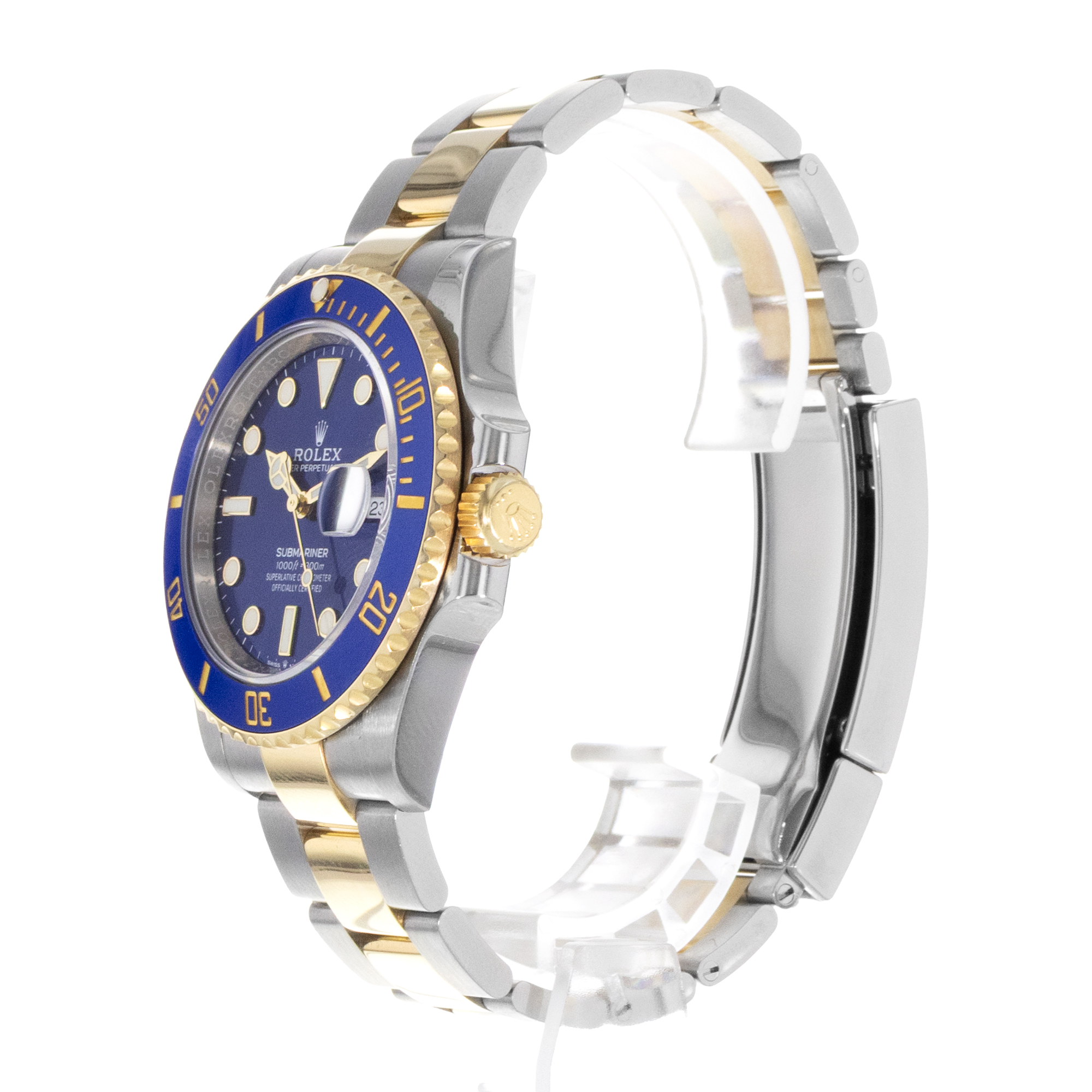 Rolex Submariner Date 126613LB 41mm Blue Index Steel Gold Oyster Mens Watch 2020 thumbnail 6