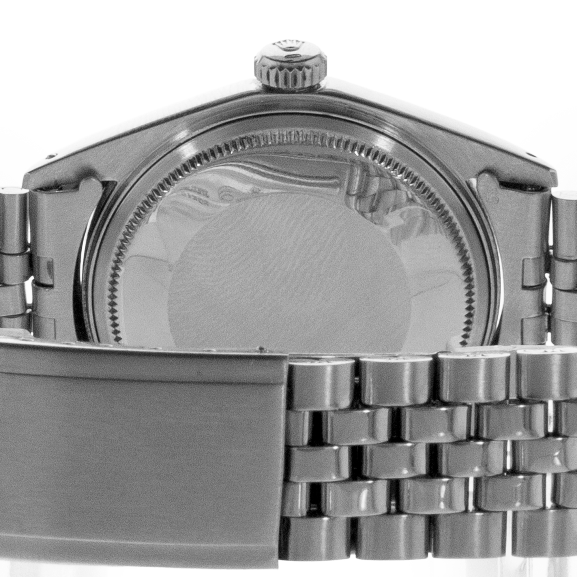 Rolex Datejust 36 1601 Silver Index Steel White Gold Jubilee Mens Watch 1972 thumbnail 10