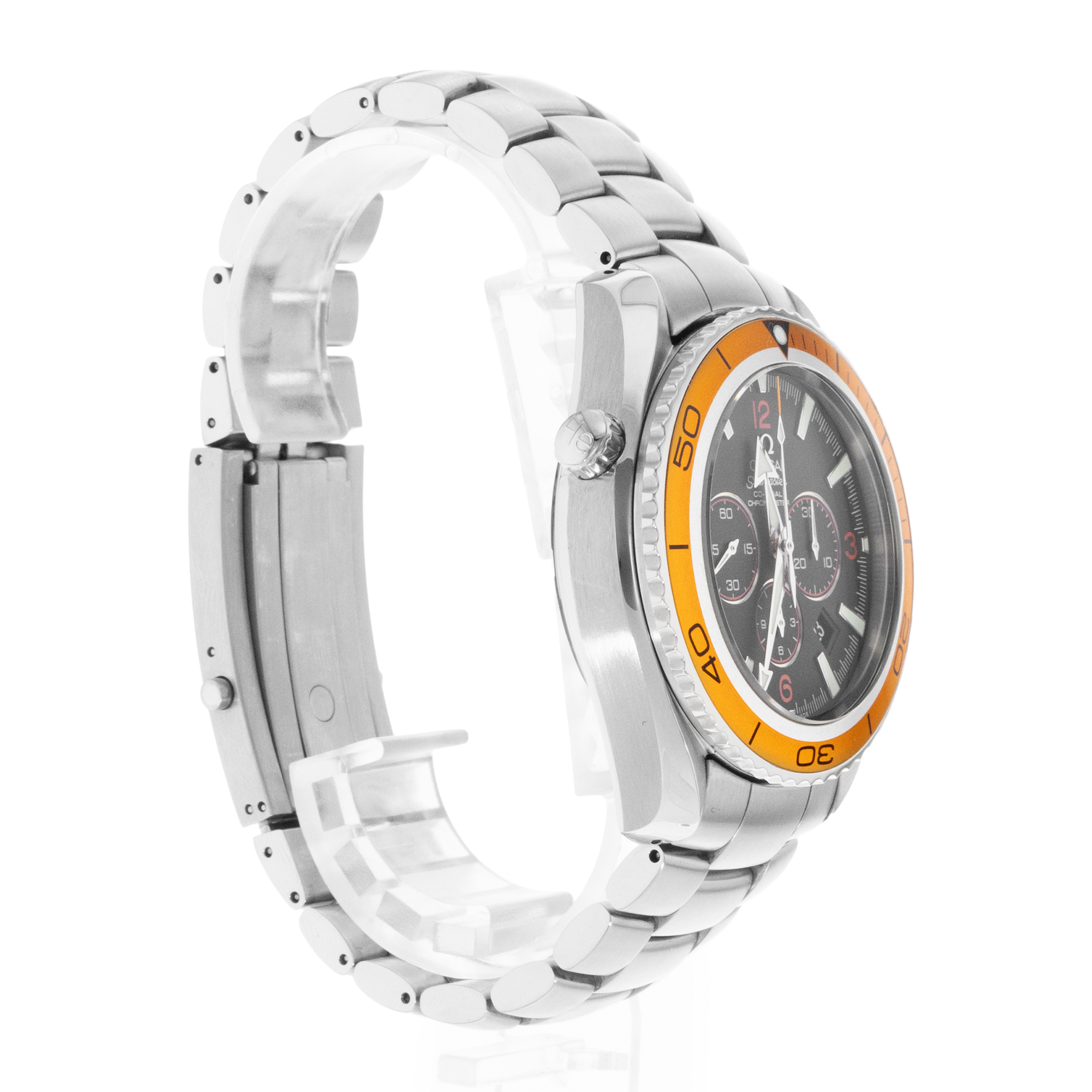 Omega Seamaster Planet Ocean Chronograph 22185000 45mm Steel Mens Watch 2007 thumbnail 8