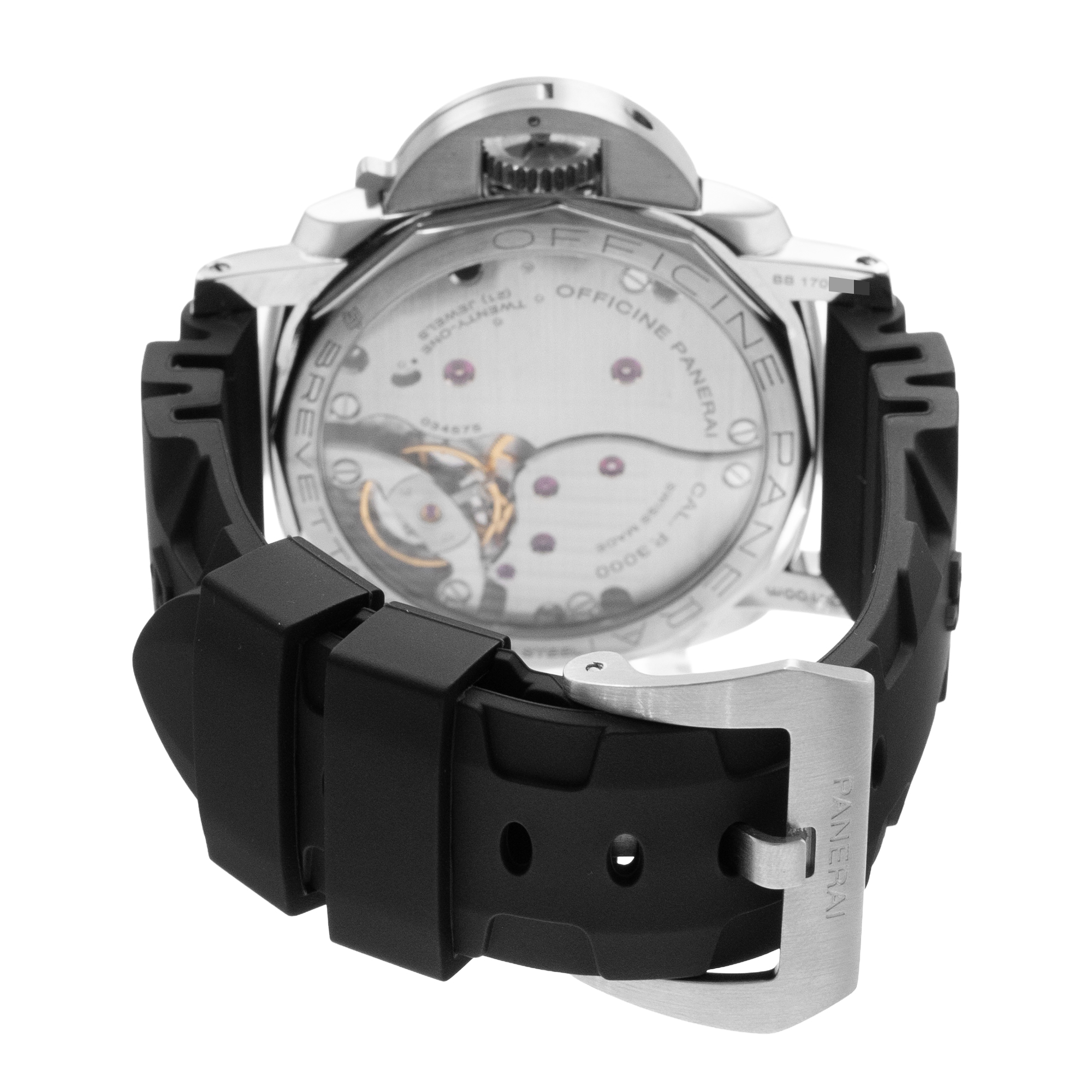 Panerai Luminor 1950 PAM 00557 47mm Black Steel Left Handed Mens Watch 2016 thumbnail 8