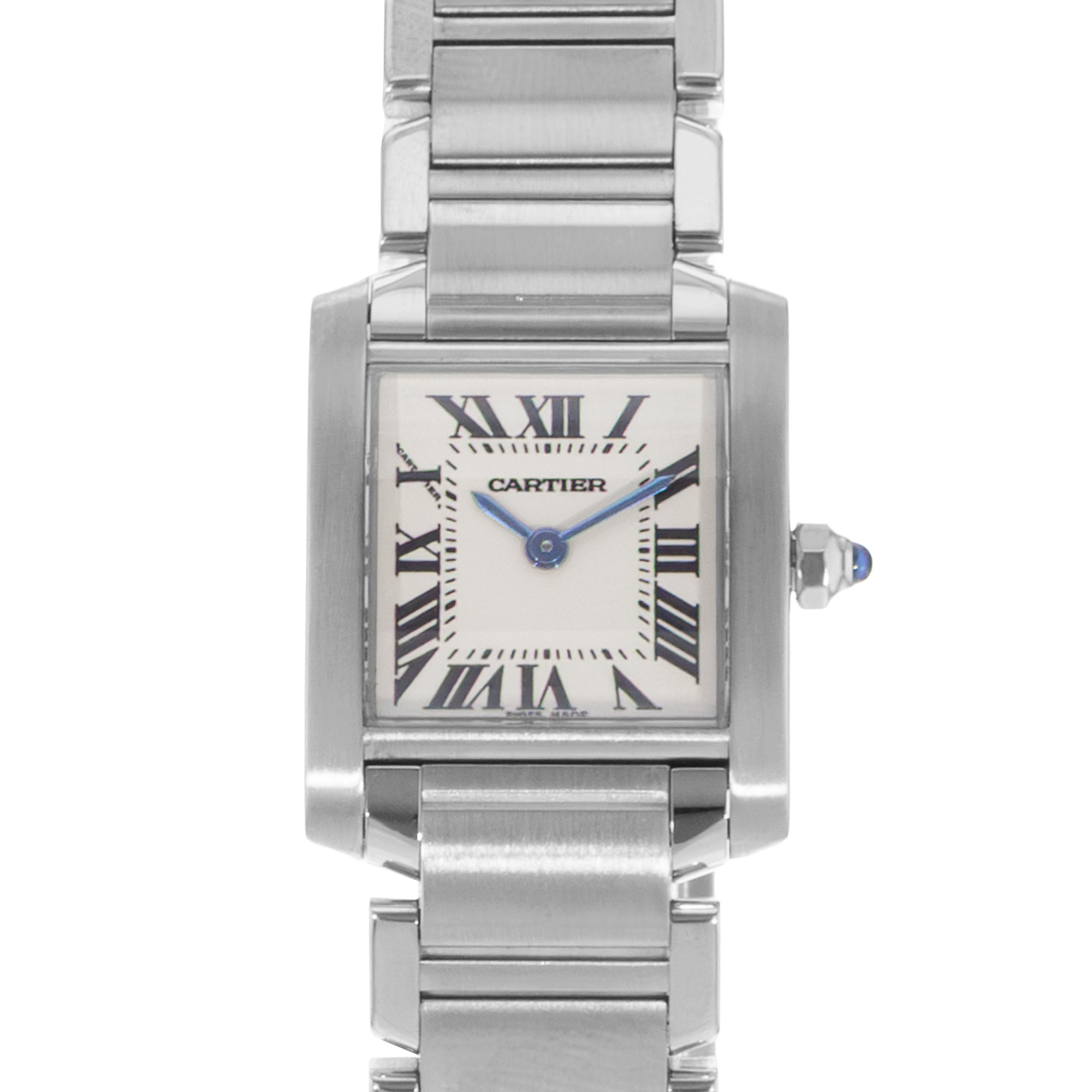 Cartier Tank Francaise W51008Q3 2384 20mm Steel Silver Arabic Ladies Watch 2004 thumbnail 1