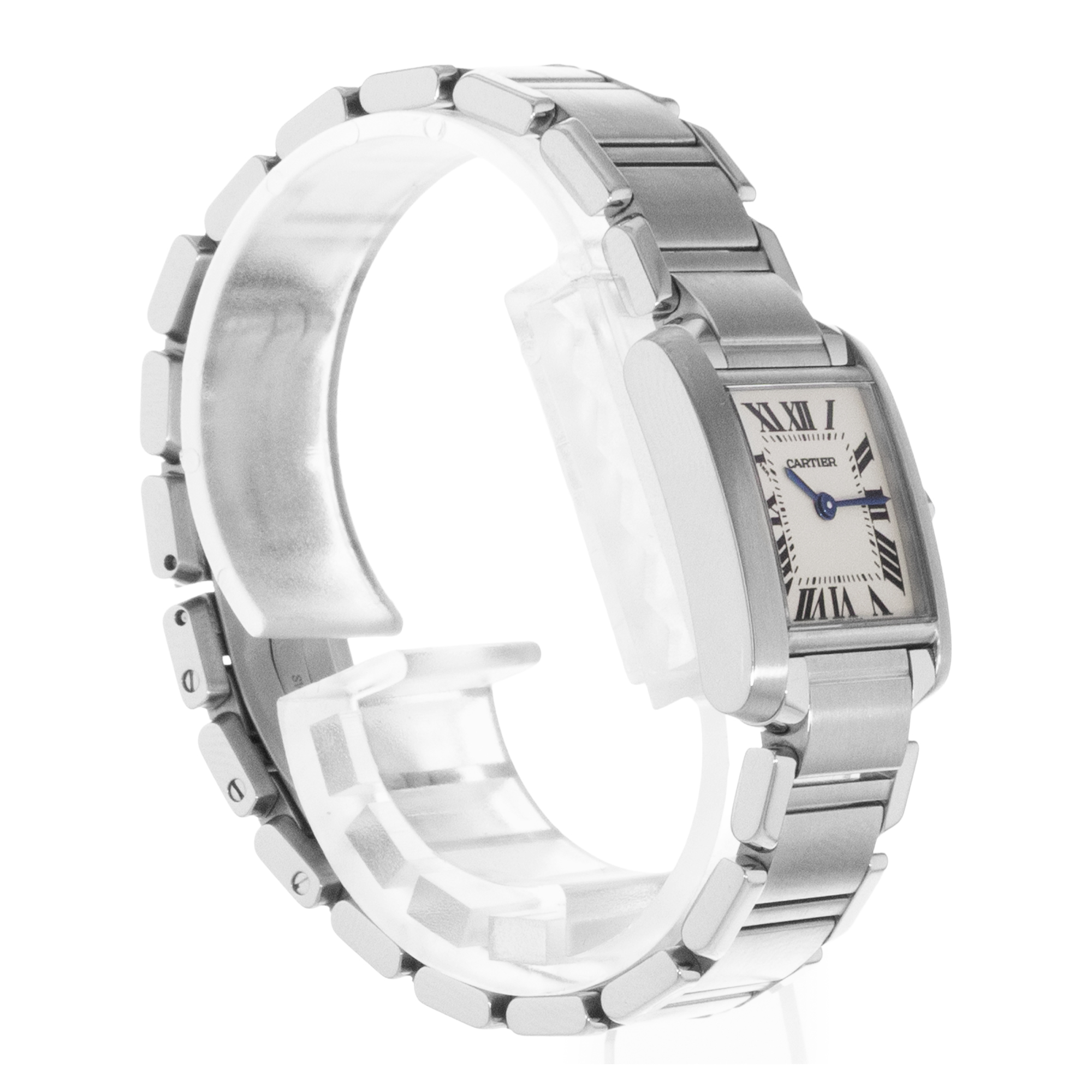 Cartier Tank Francaise W51008Q3 2384 20mm Steel Silver Arabic Ladies Watch 2004 thumbnail 7